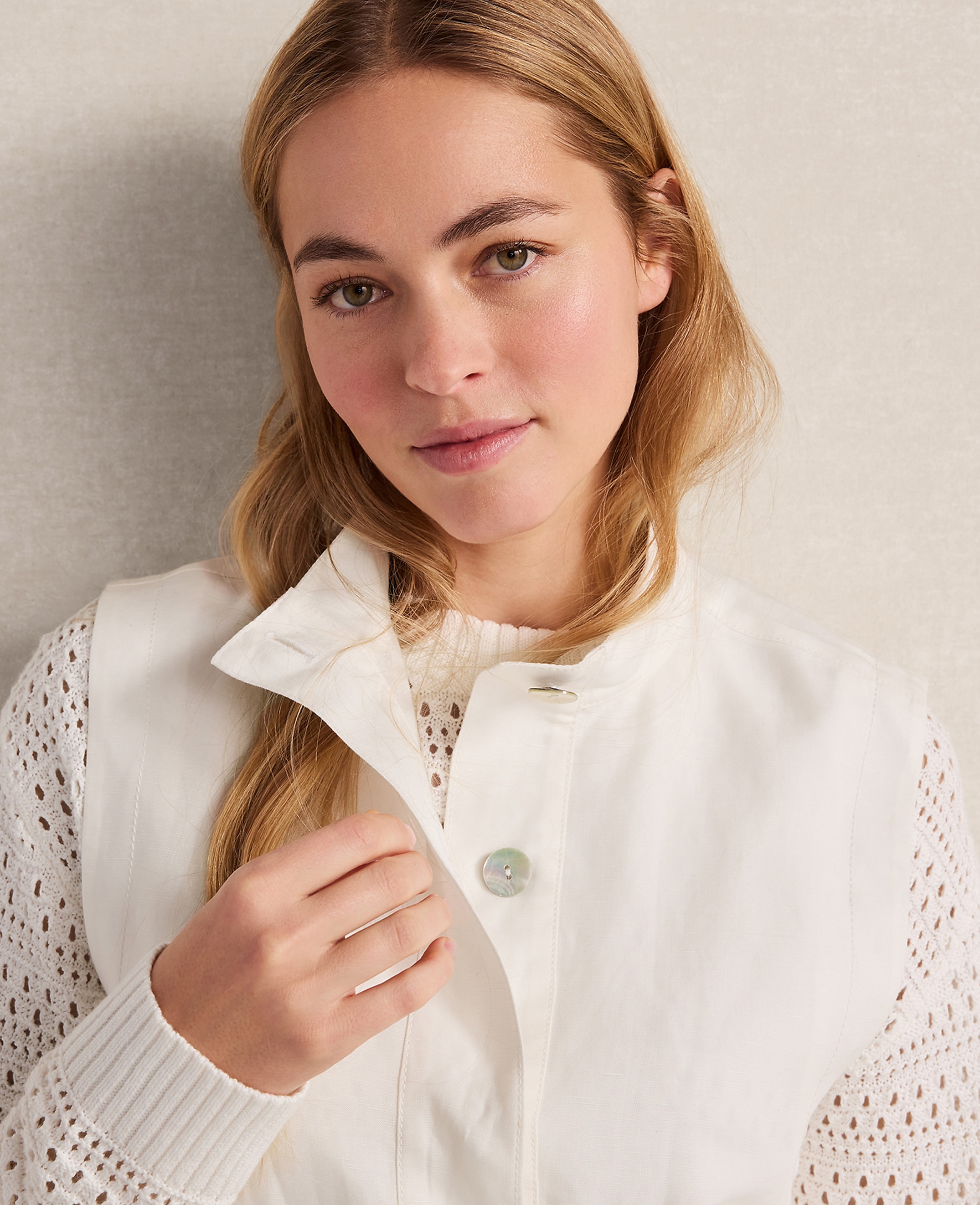 Haven Well Within Linen Blend Vest - thumbnail 4