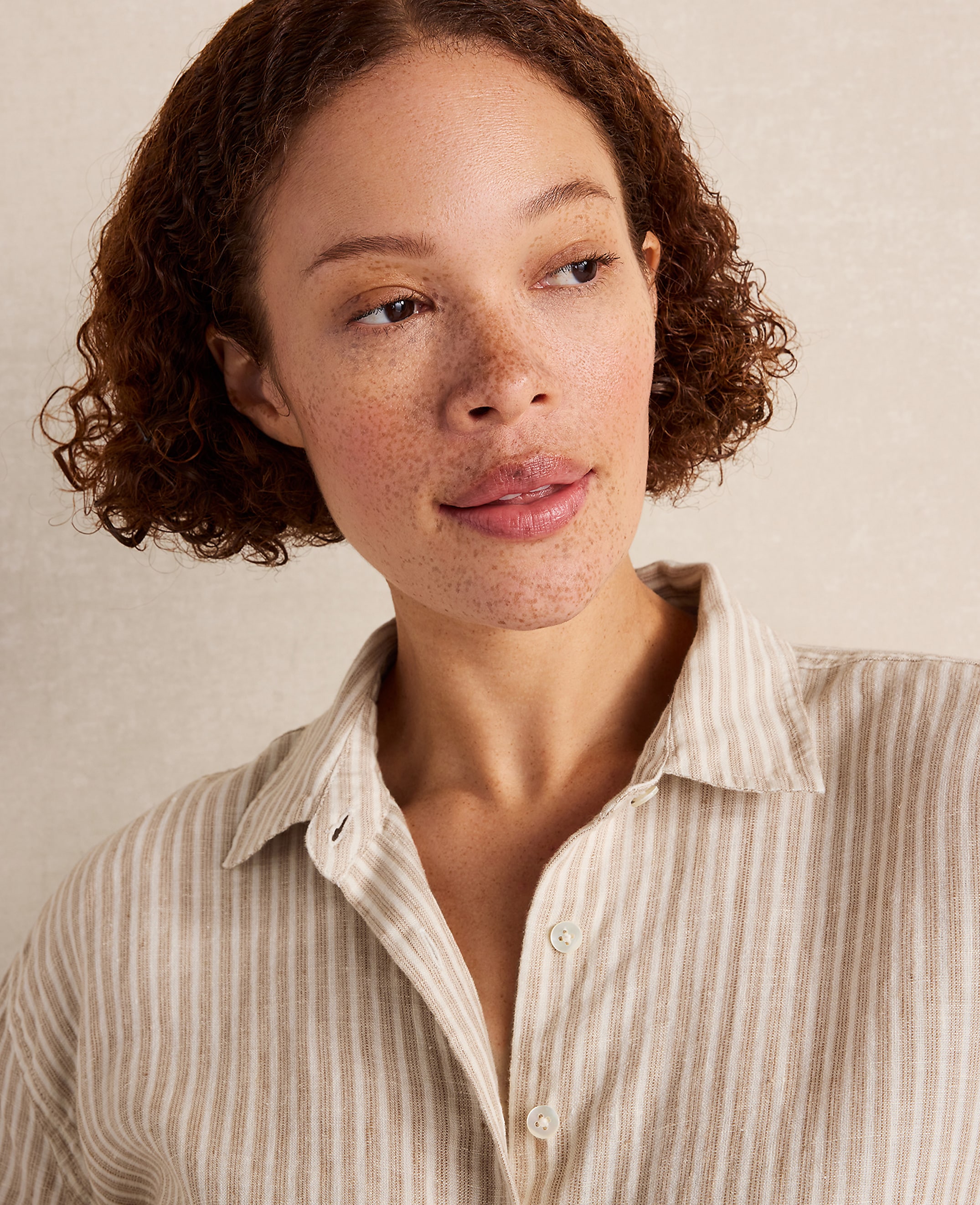 Haven Well Within The Daily Shirt in Everweave Linen Stripe - thumbnail 4