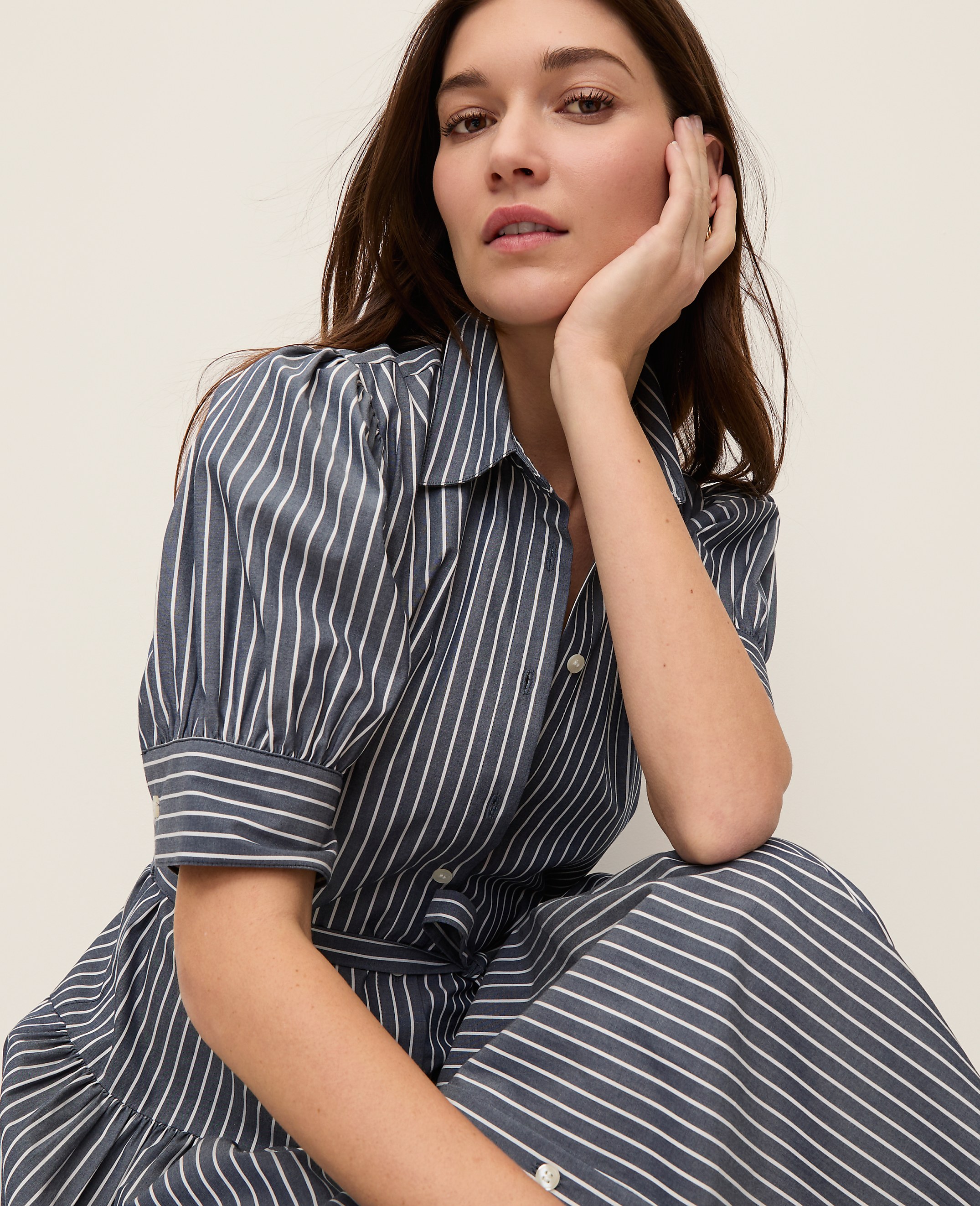 Striped Shirtdress