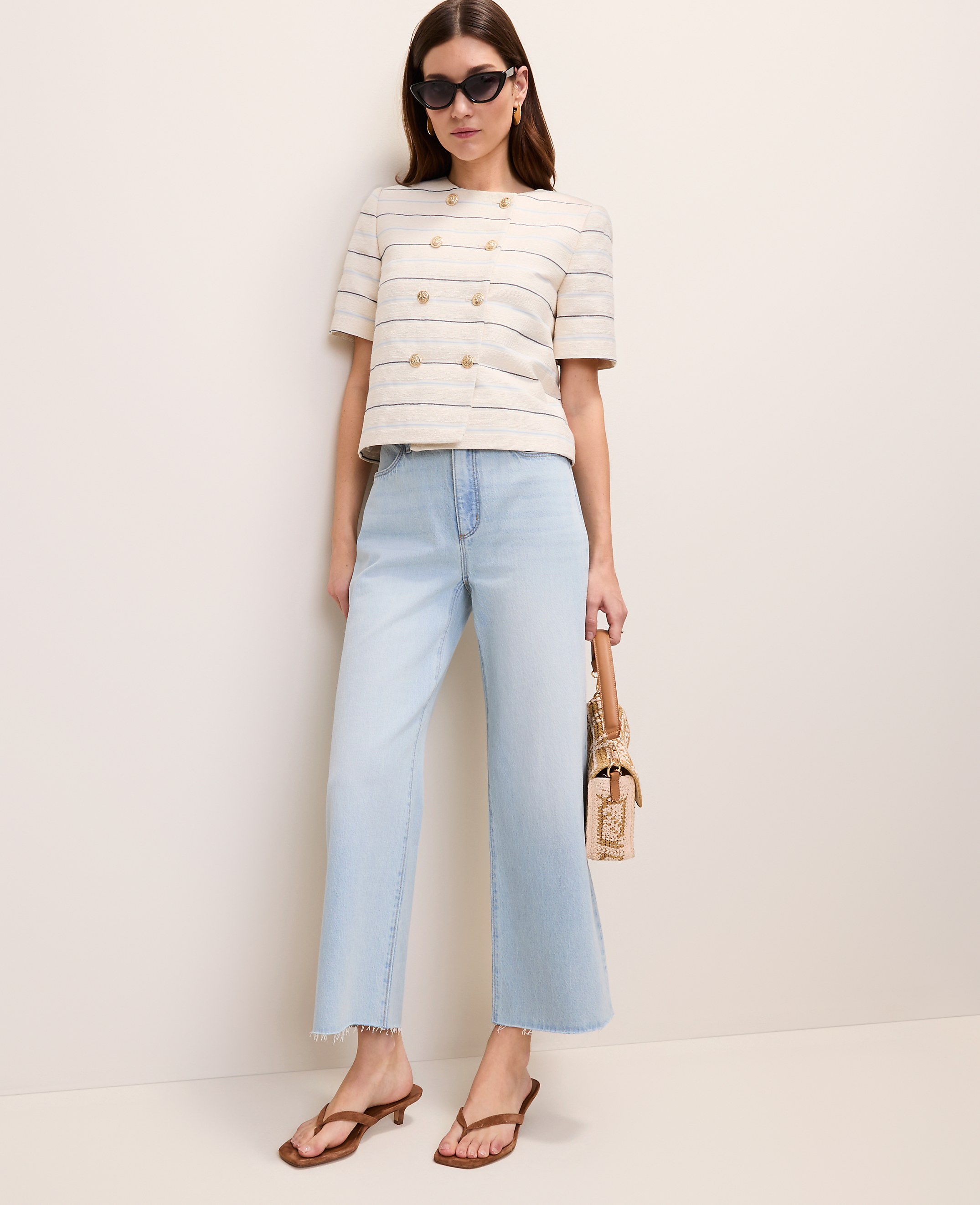 The Petite Wide-Leg Crop Jean