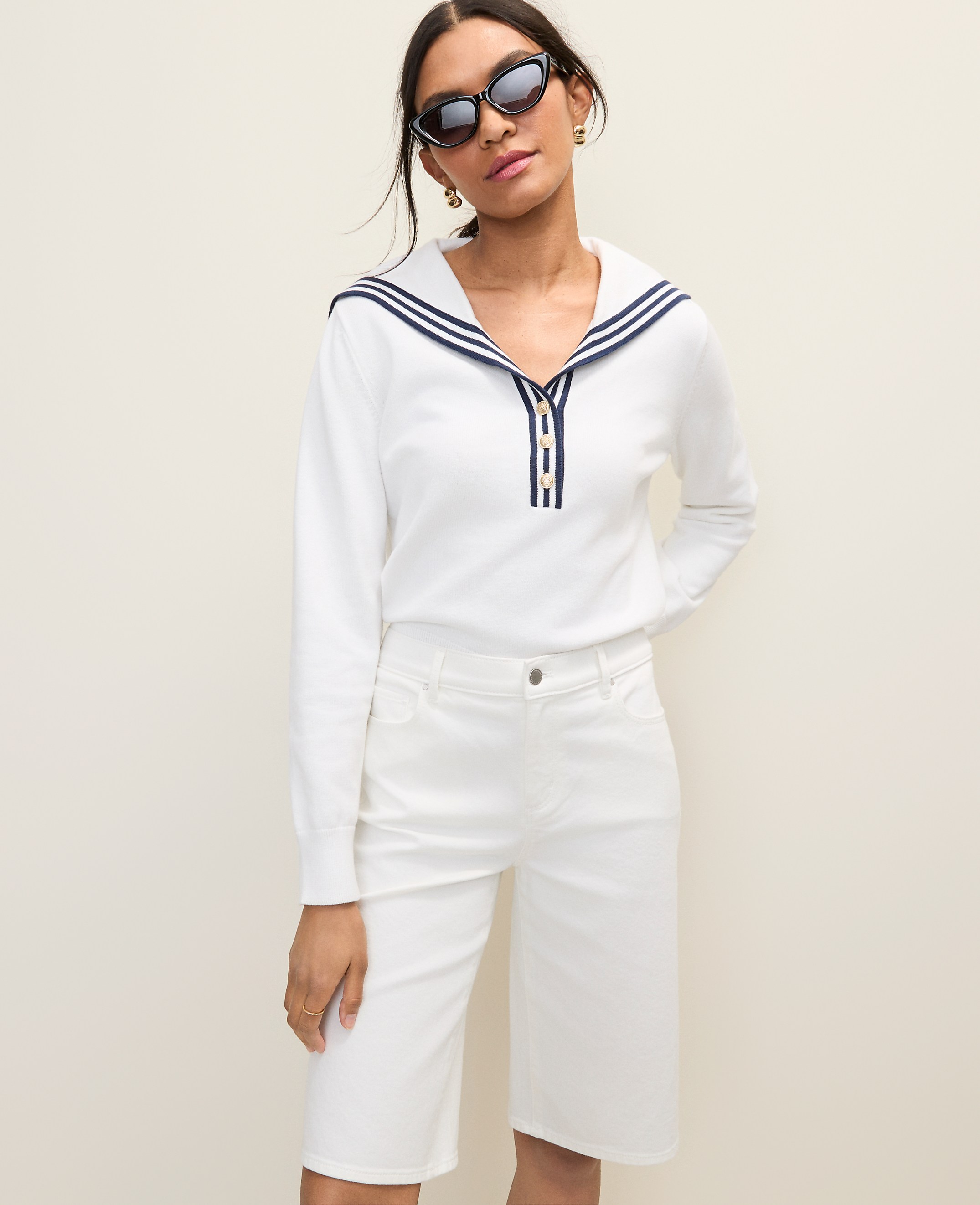 Weekend Sailor Collar Sweater