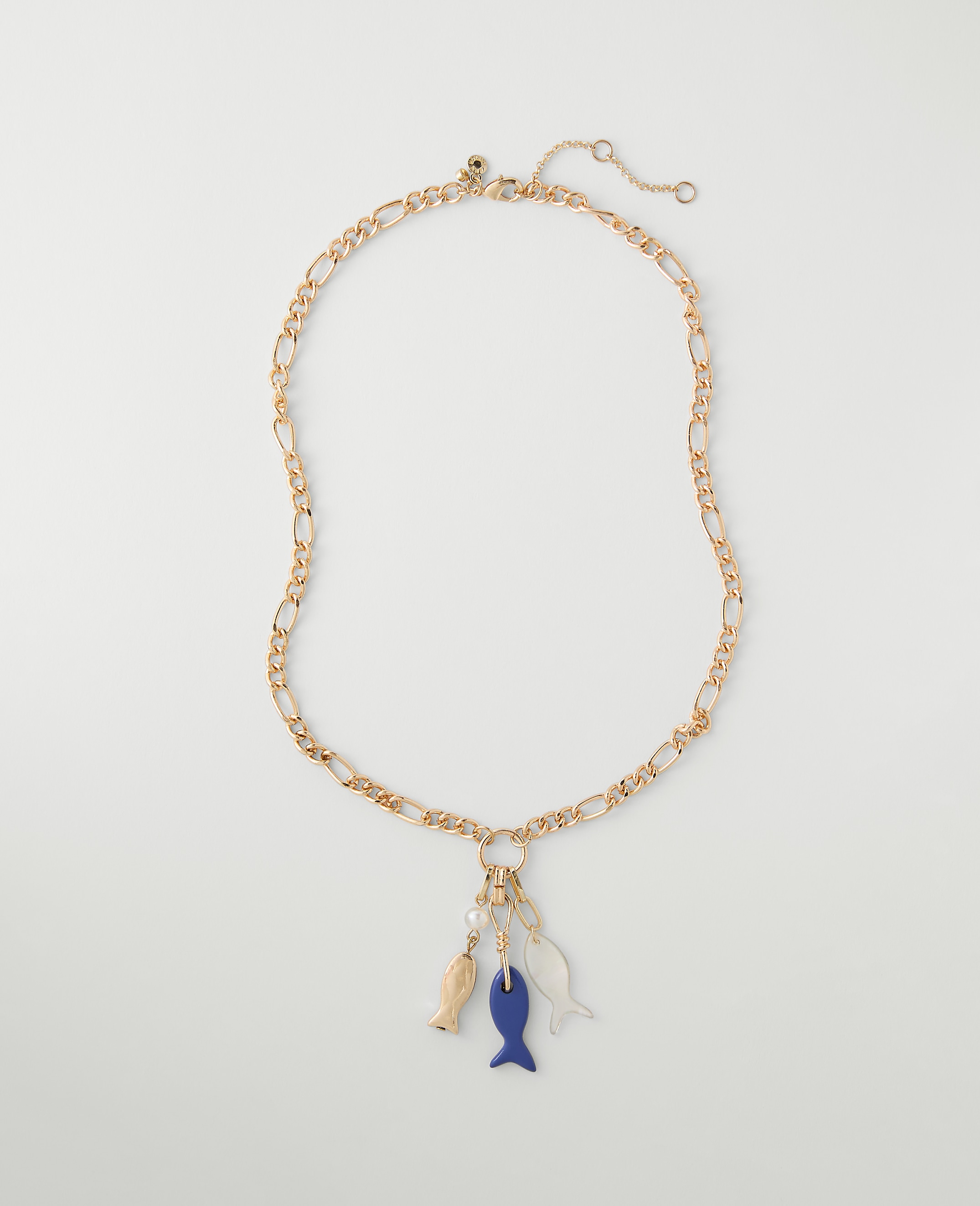 Mixed Fish Charm Necklace