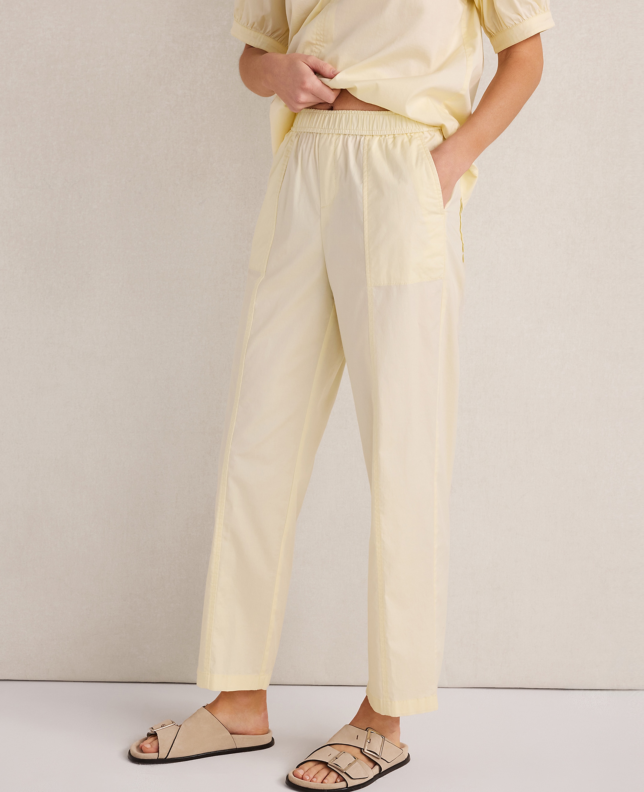 Haven Well Within Organic Cotton Twill Tapered Pants