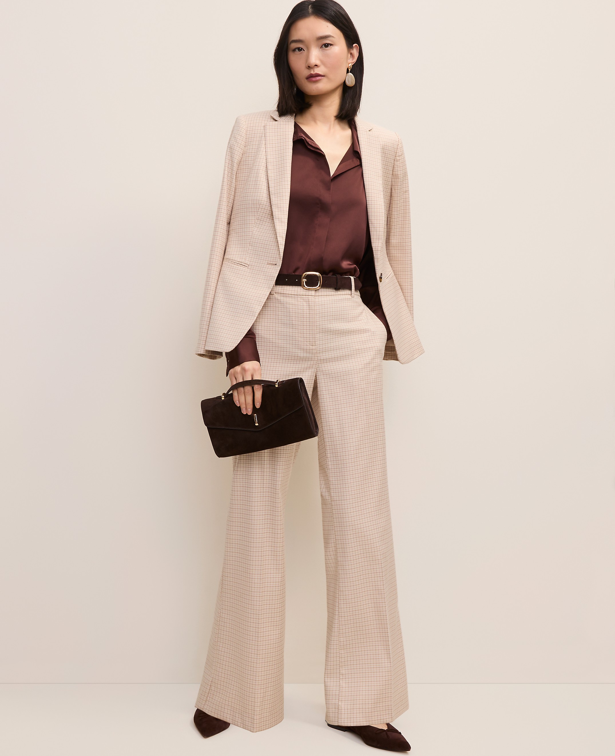 The Petite Jayne Trouser in Houndstooth