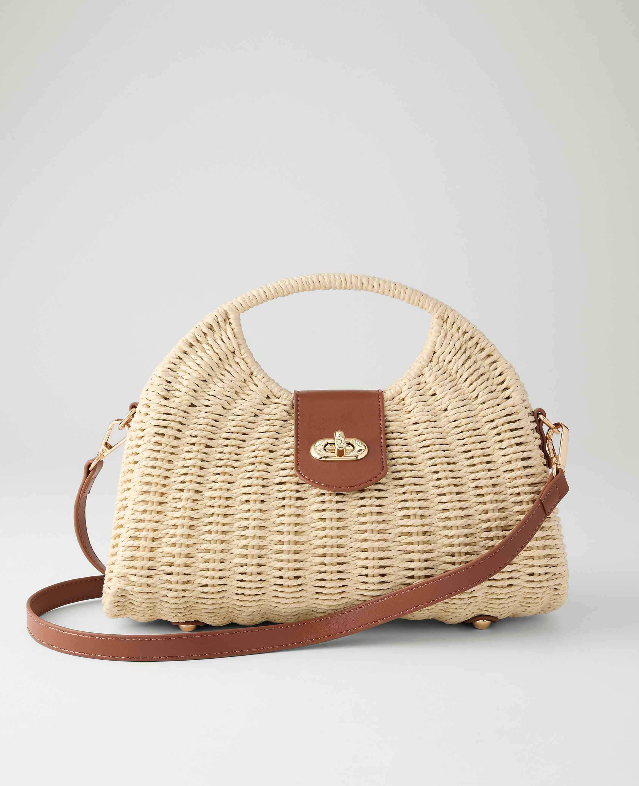 Weekend Rattan Crossbody Bag