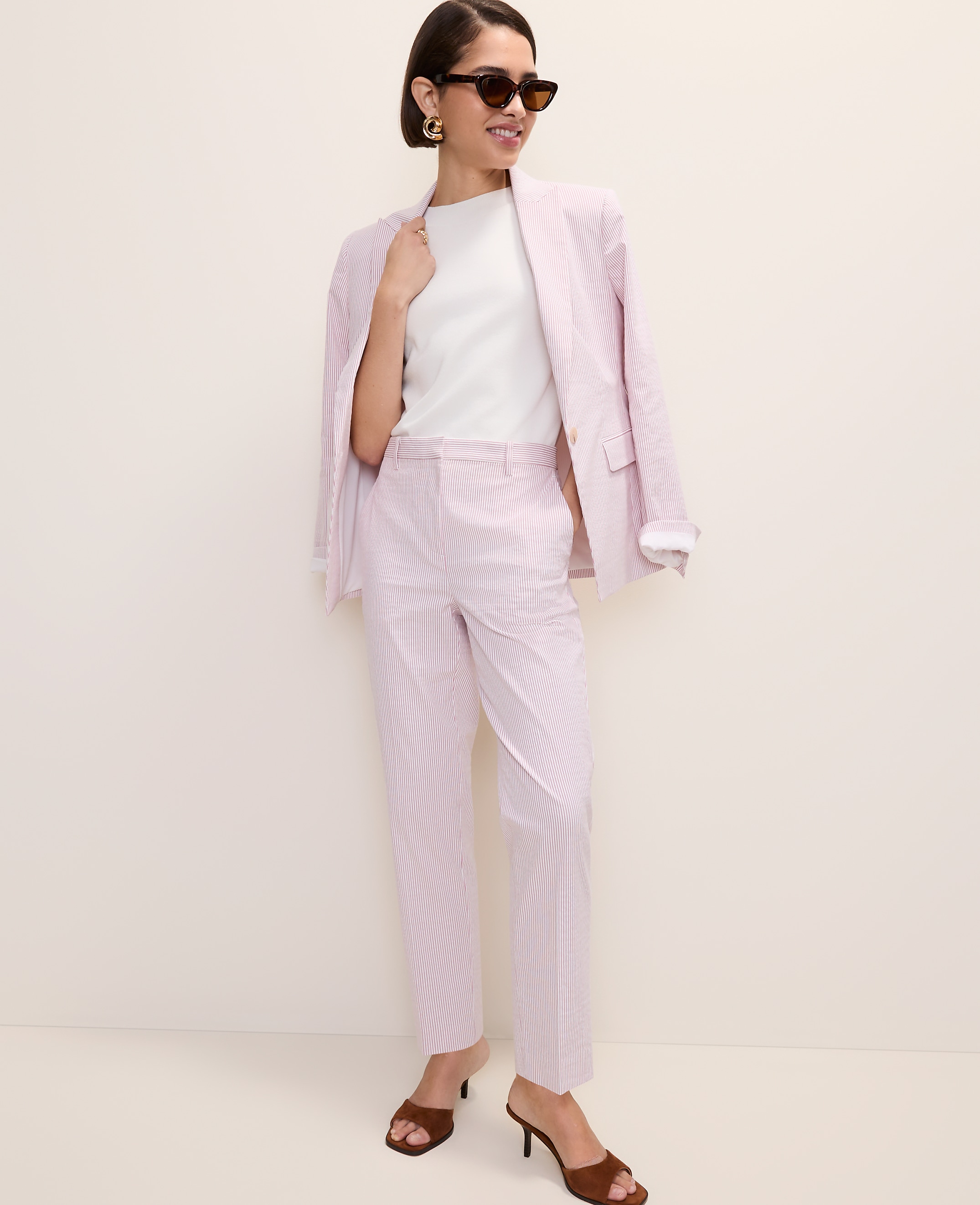 The Ankle Pant in Seersucker