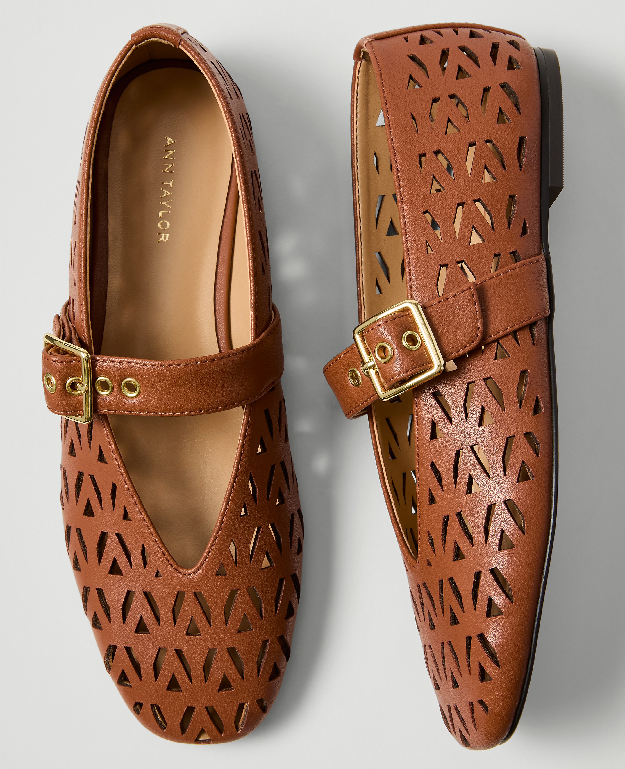 Weekend Leather Mary Jane Ballet Flat