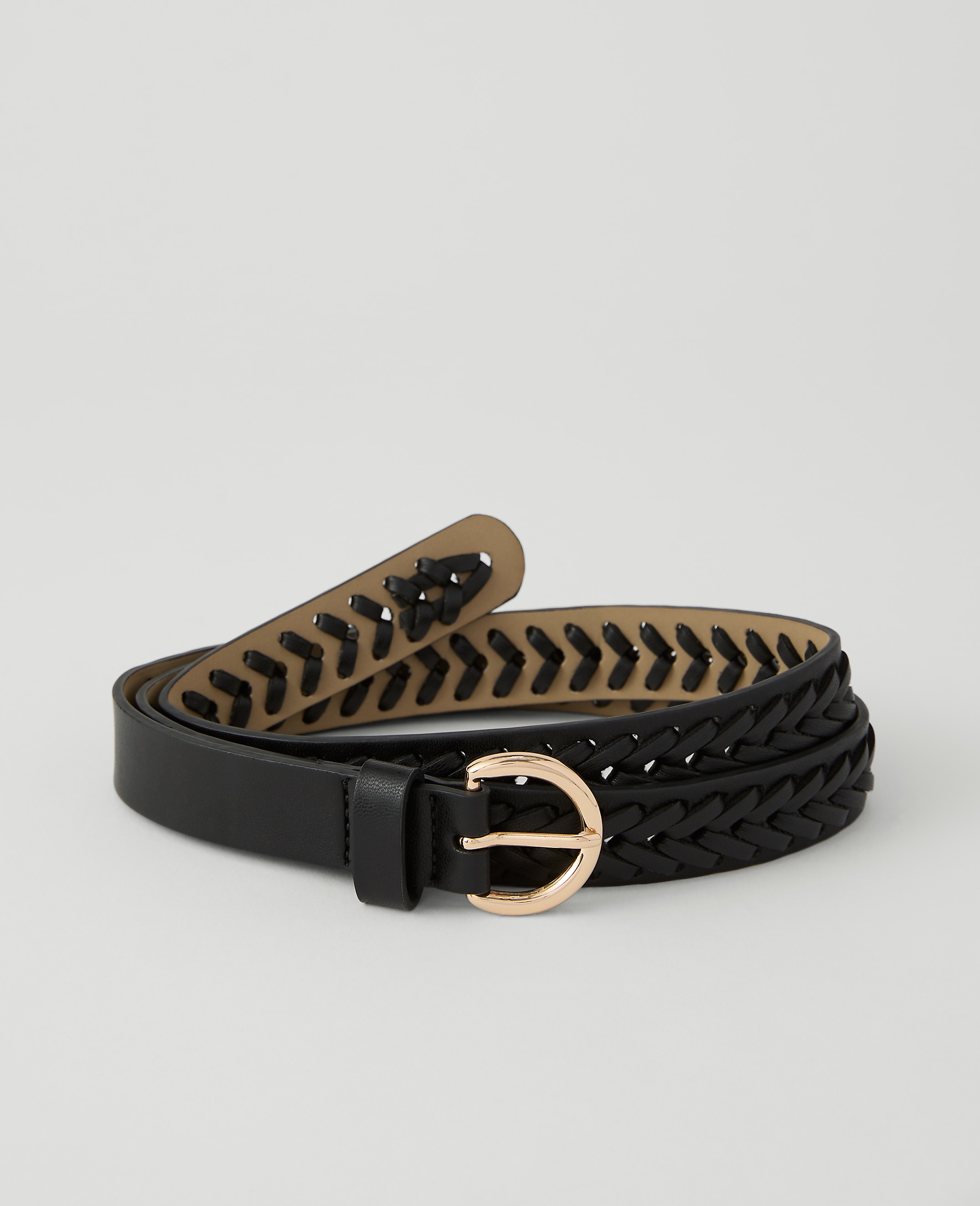 Woven Leather Belt