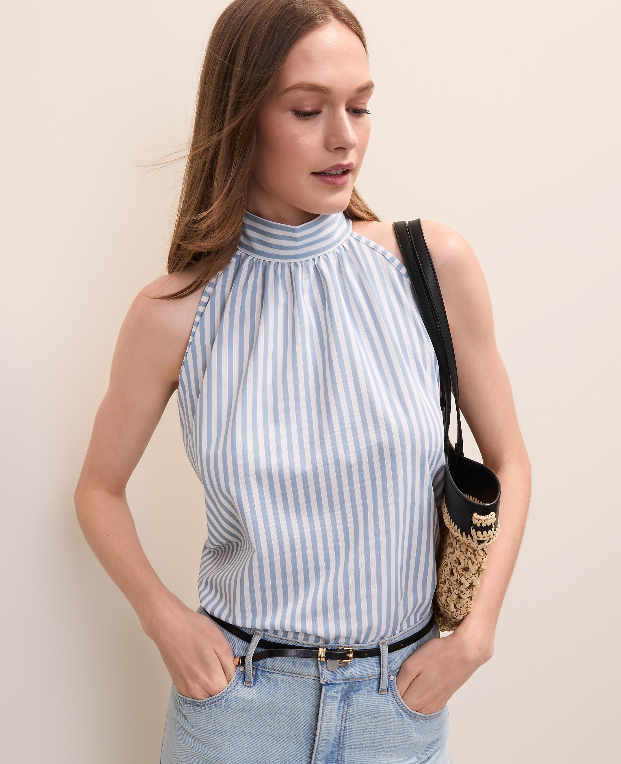 Striped Halter Top