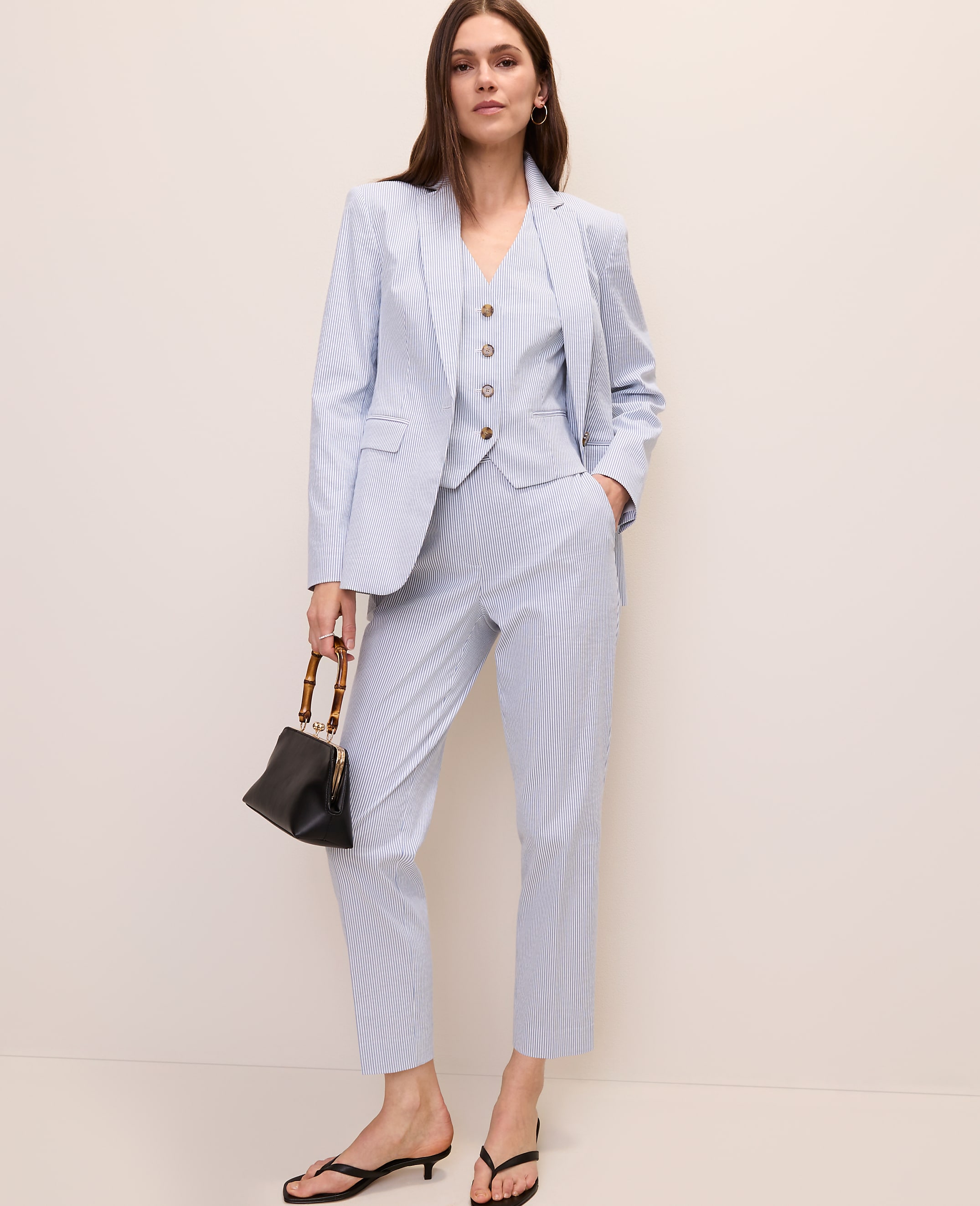 The Ankle Pant in Seersucker