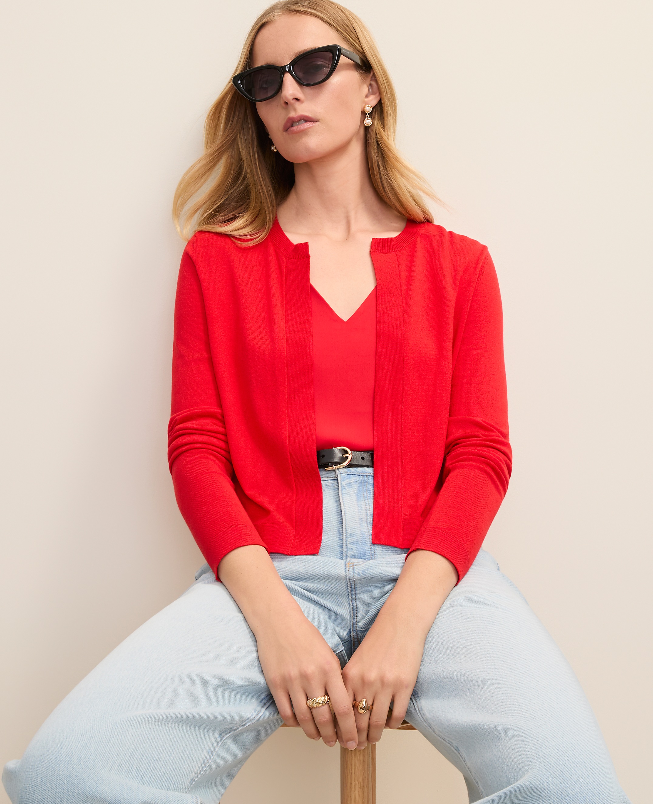 Open Crop Cardigan