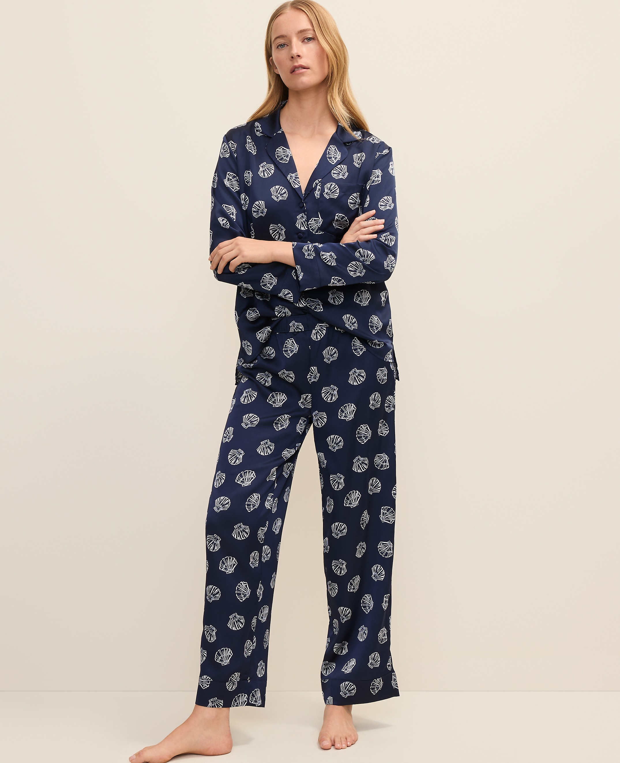 Shell Print Pajama Set