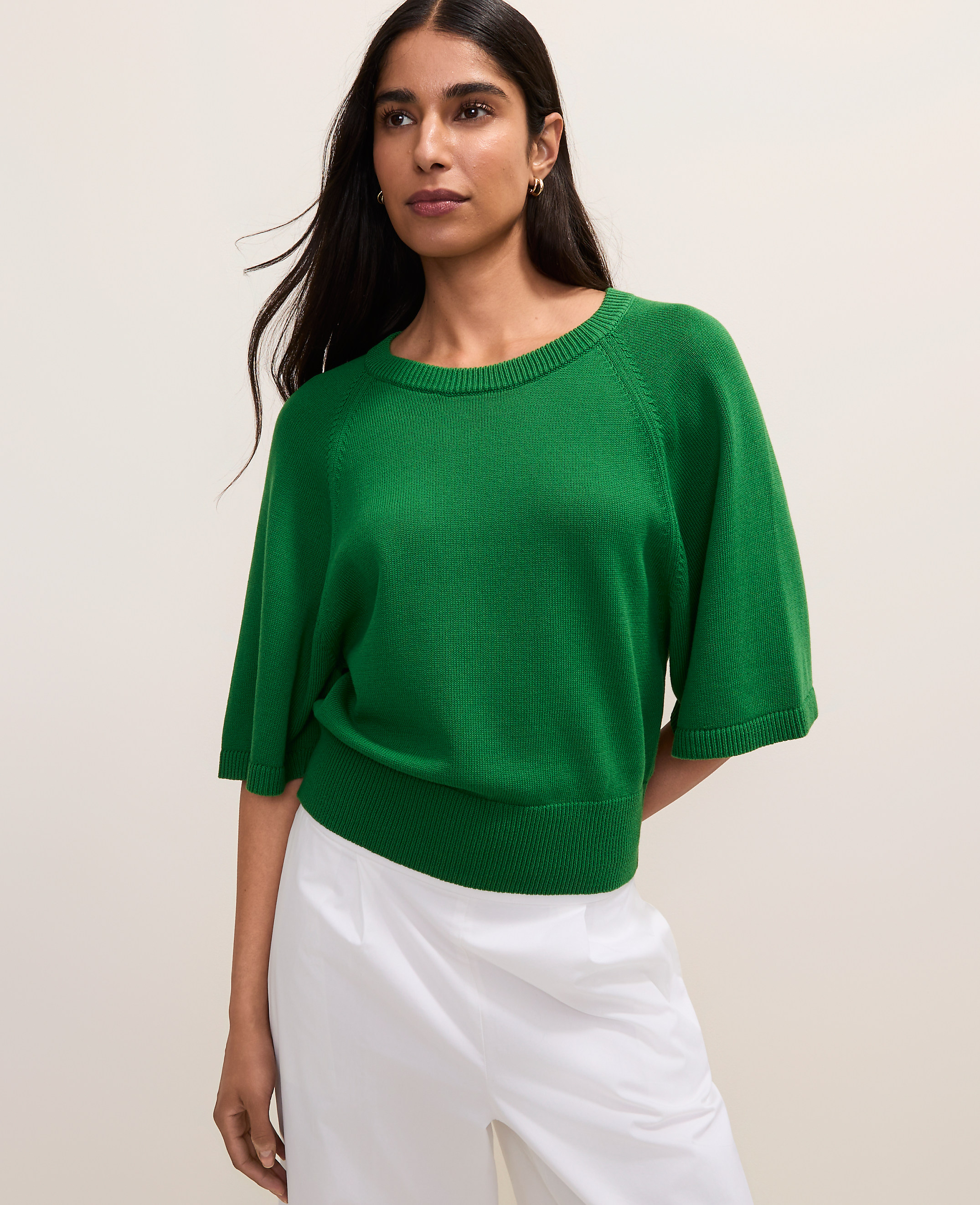 Raglan Crew Neck Sweater