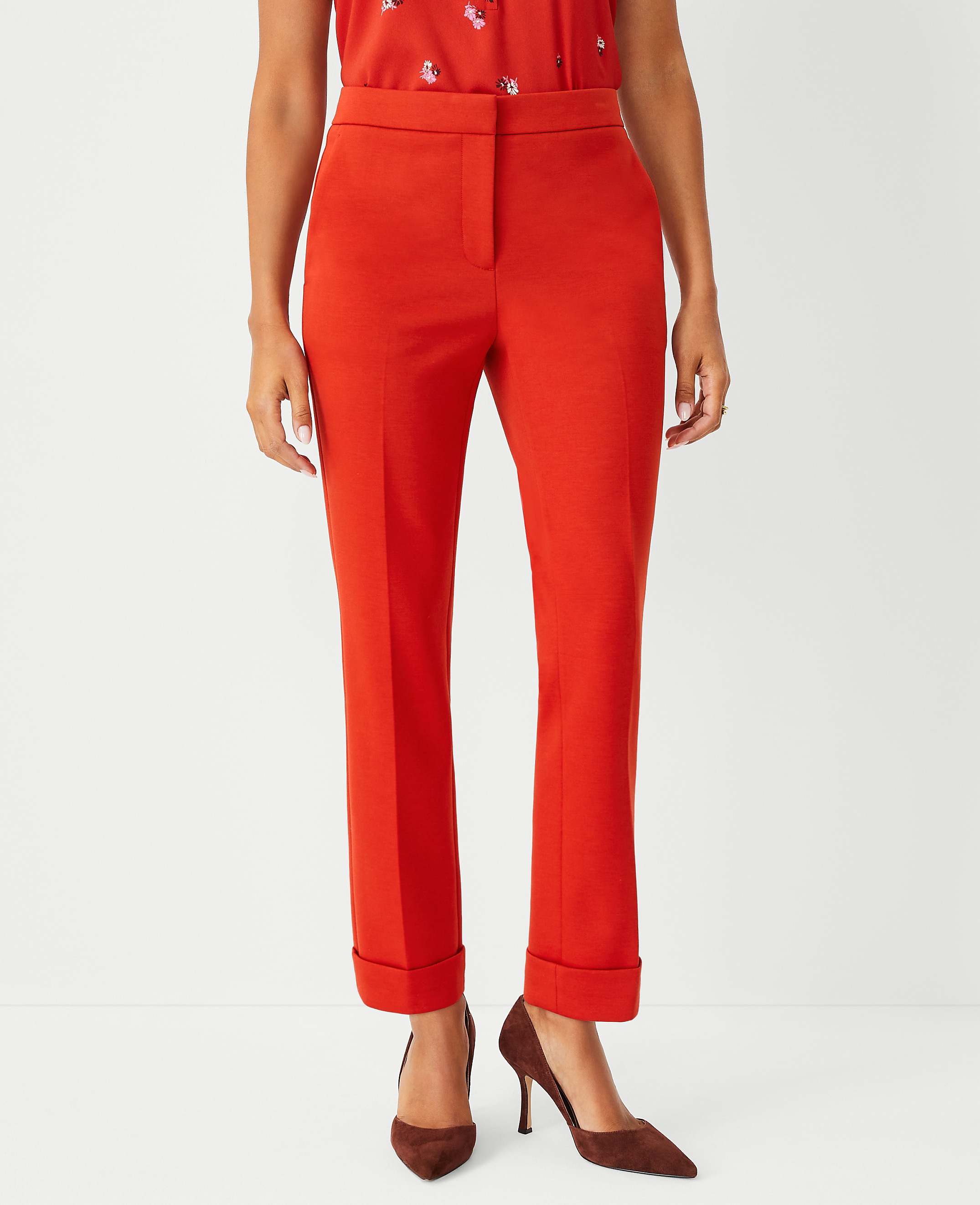 The Petite High Waist Everyday Ankle Pant in Double Knit - Curvy Fit