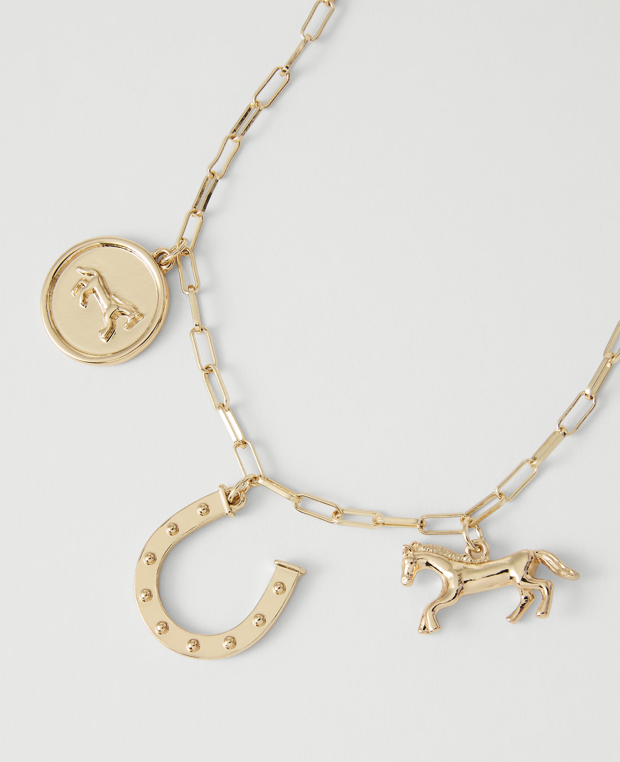 Horseshoe Charm Necklace - thumbnail 3