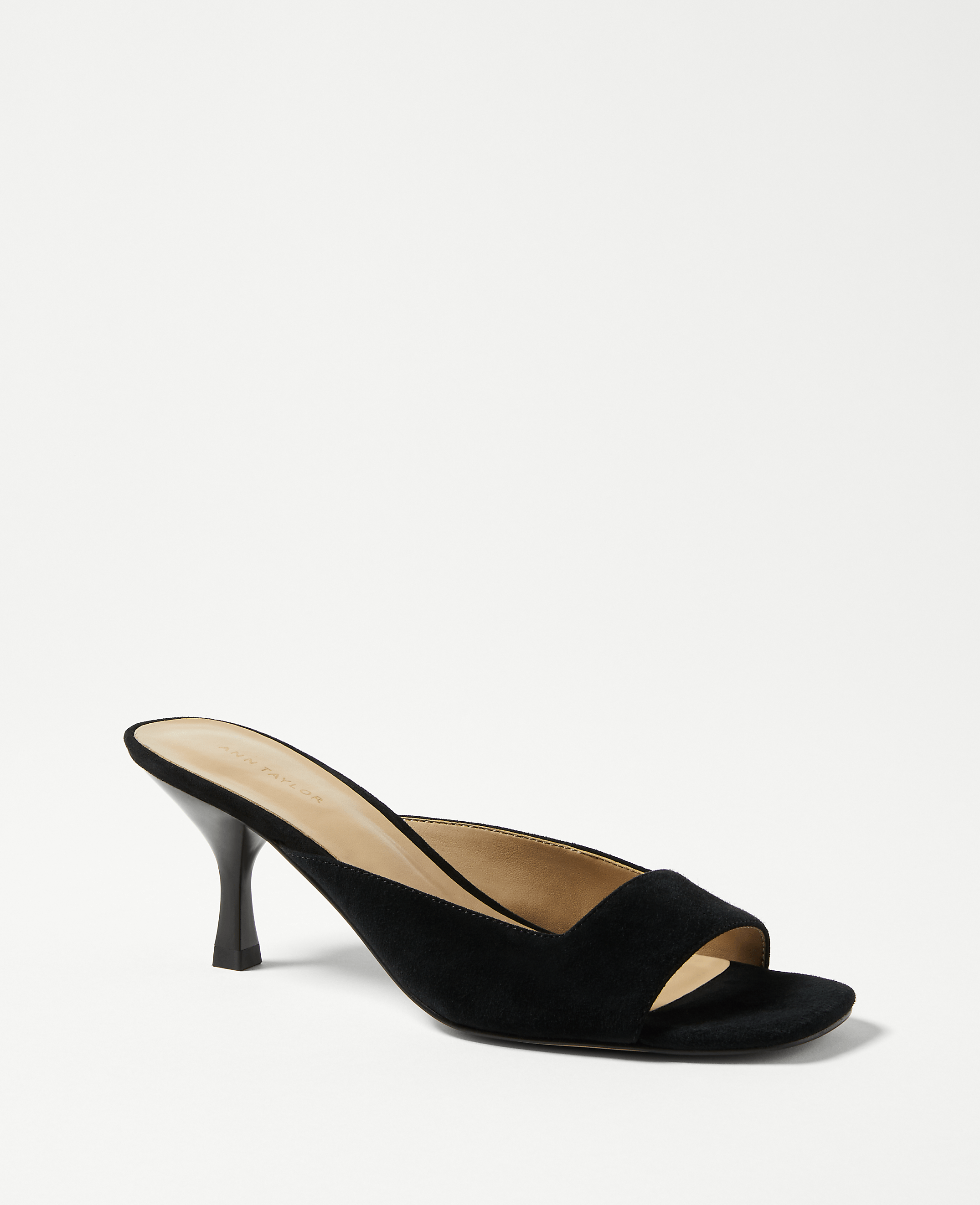 Suede Square Toe Sandals