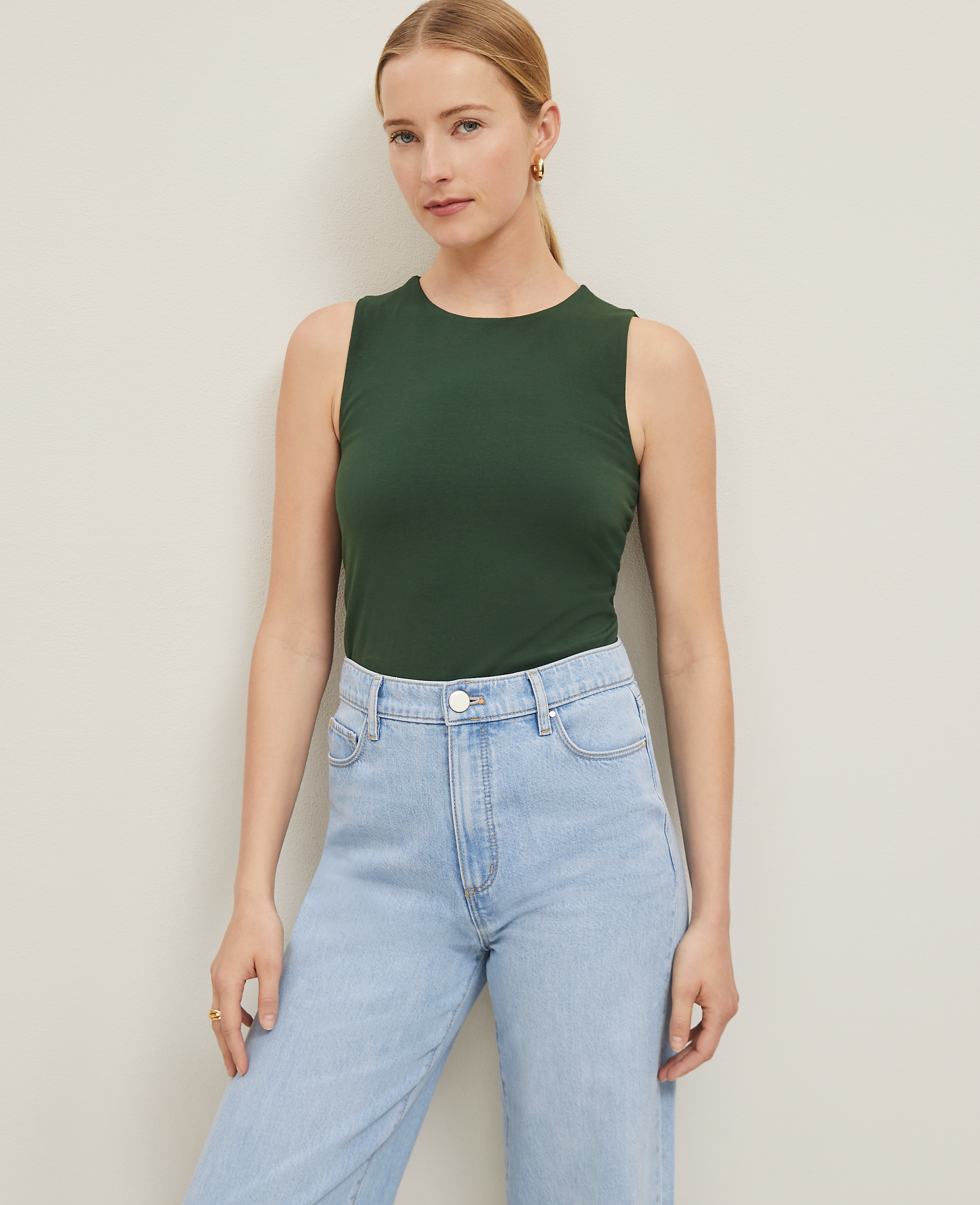 Petite Crew Neck Shell