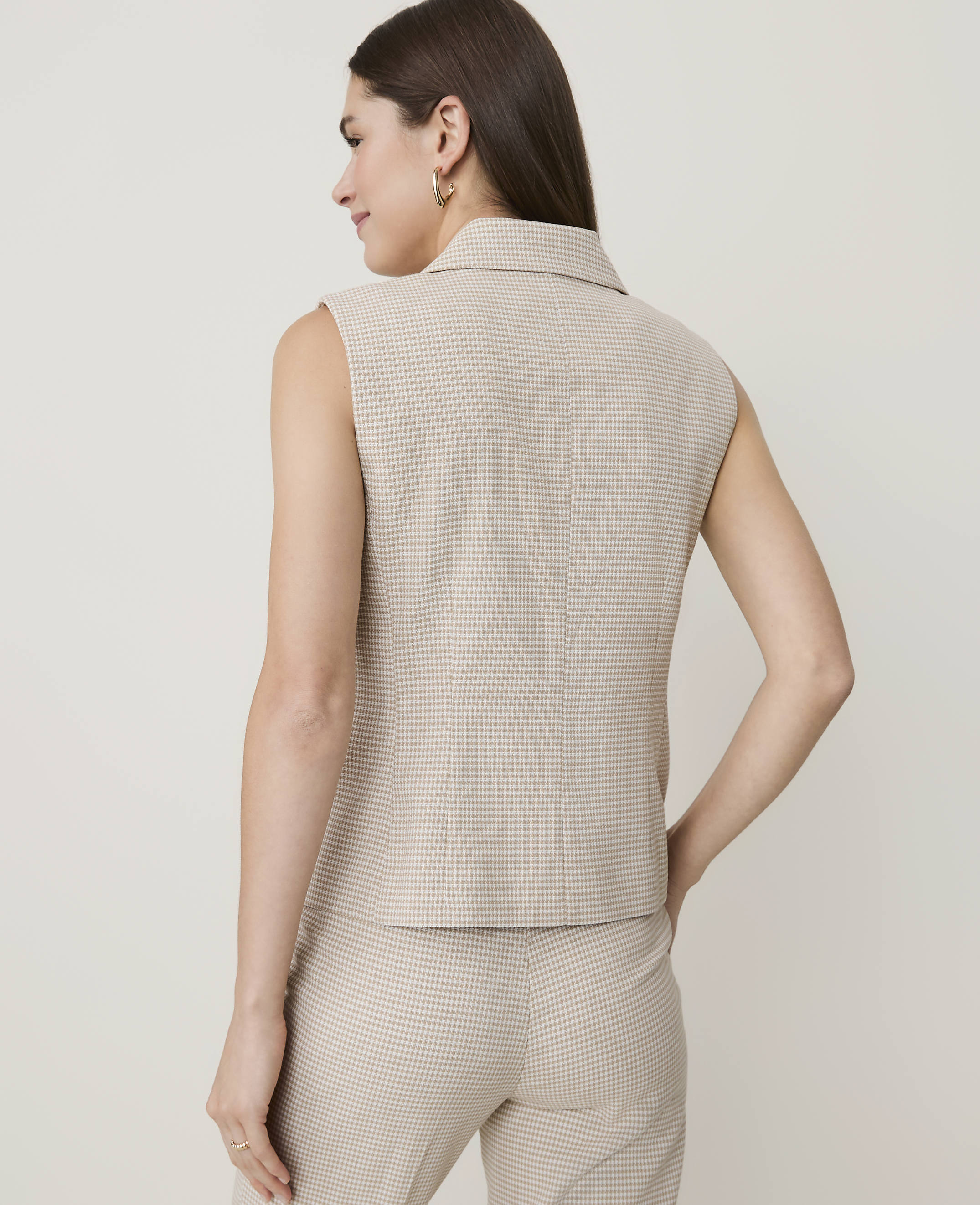 Houndstooth Tailored Vest - thumbnail 3