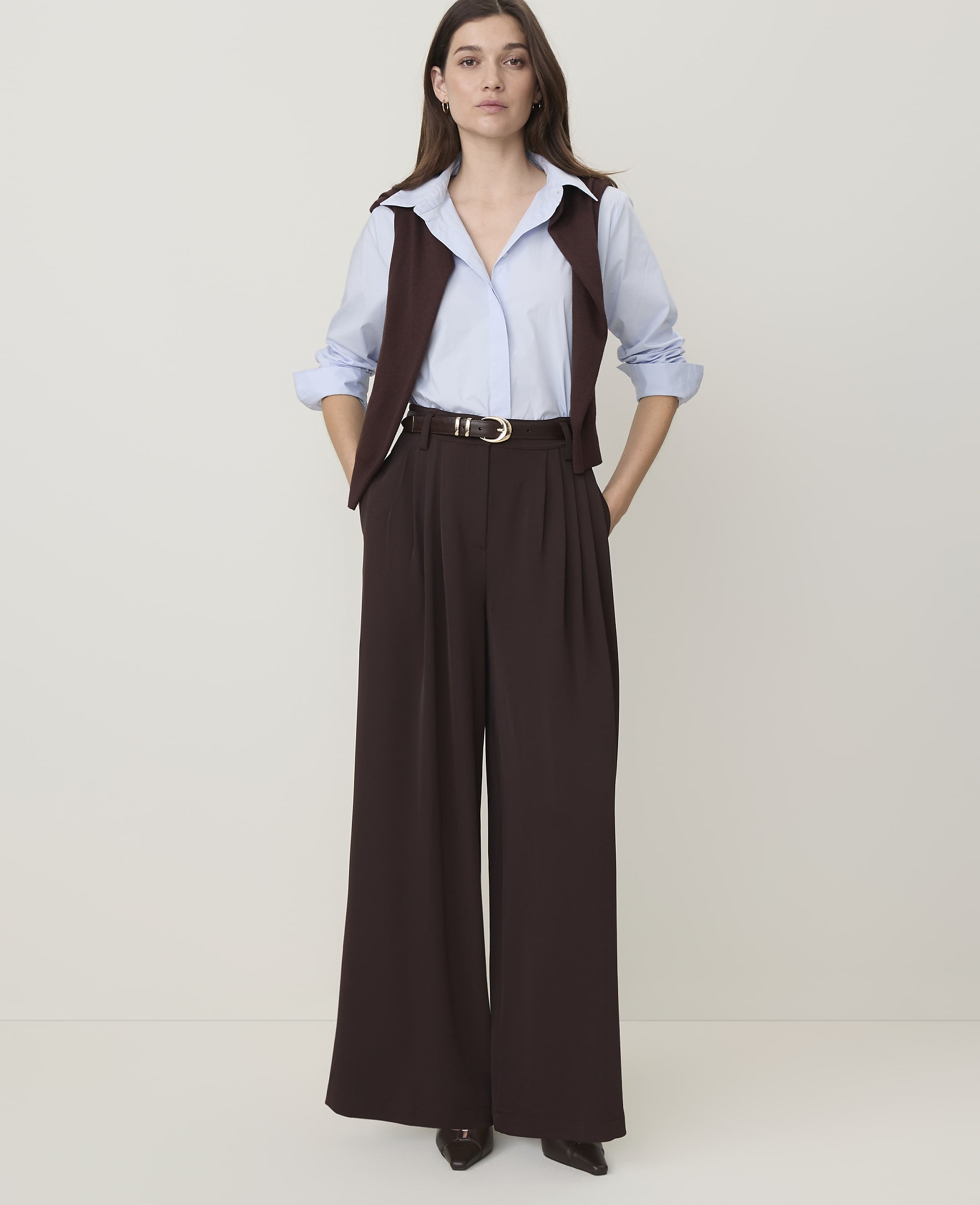 The Petite Pleated Culotte Pant