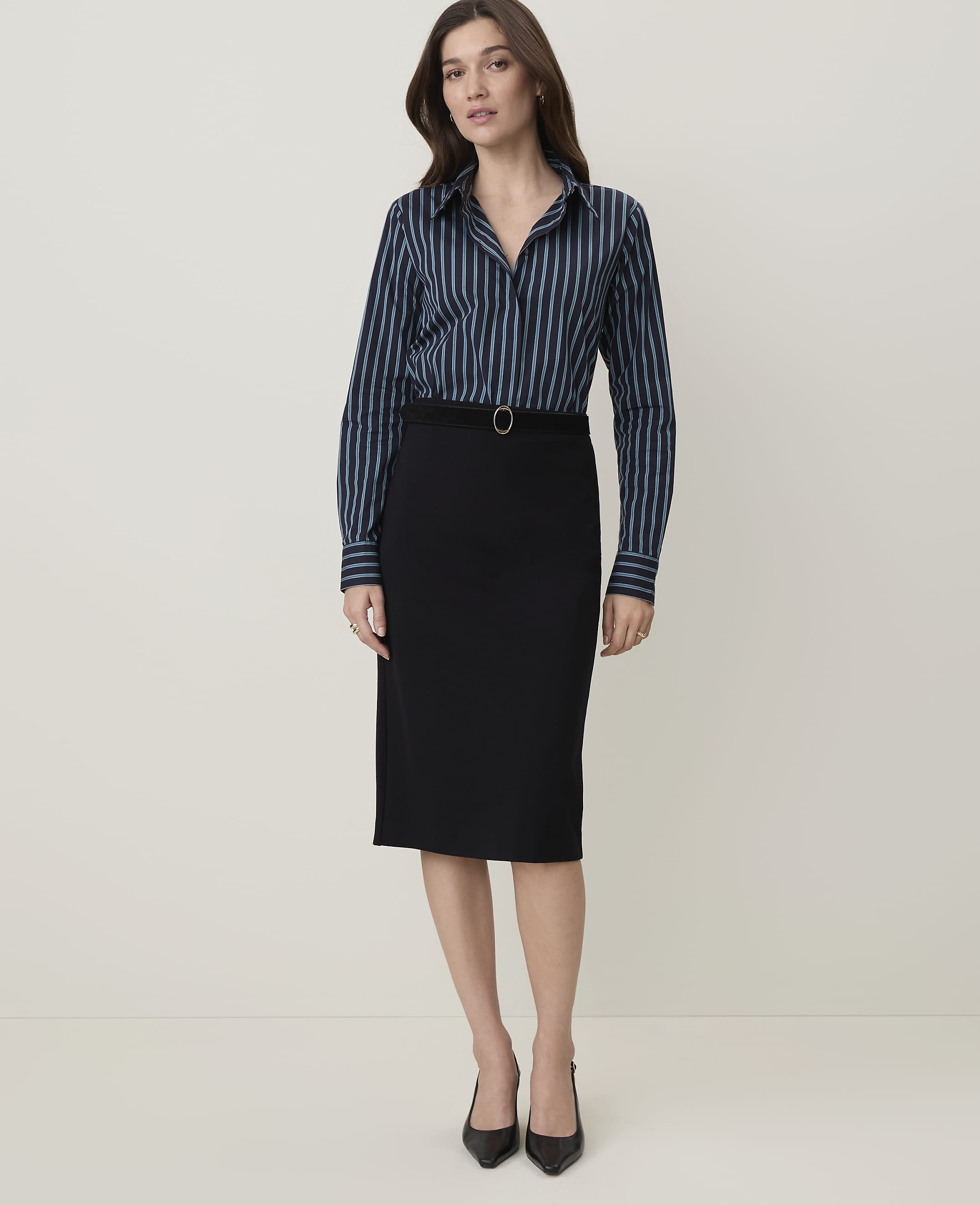 Petite Ponte Pencil Skirt