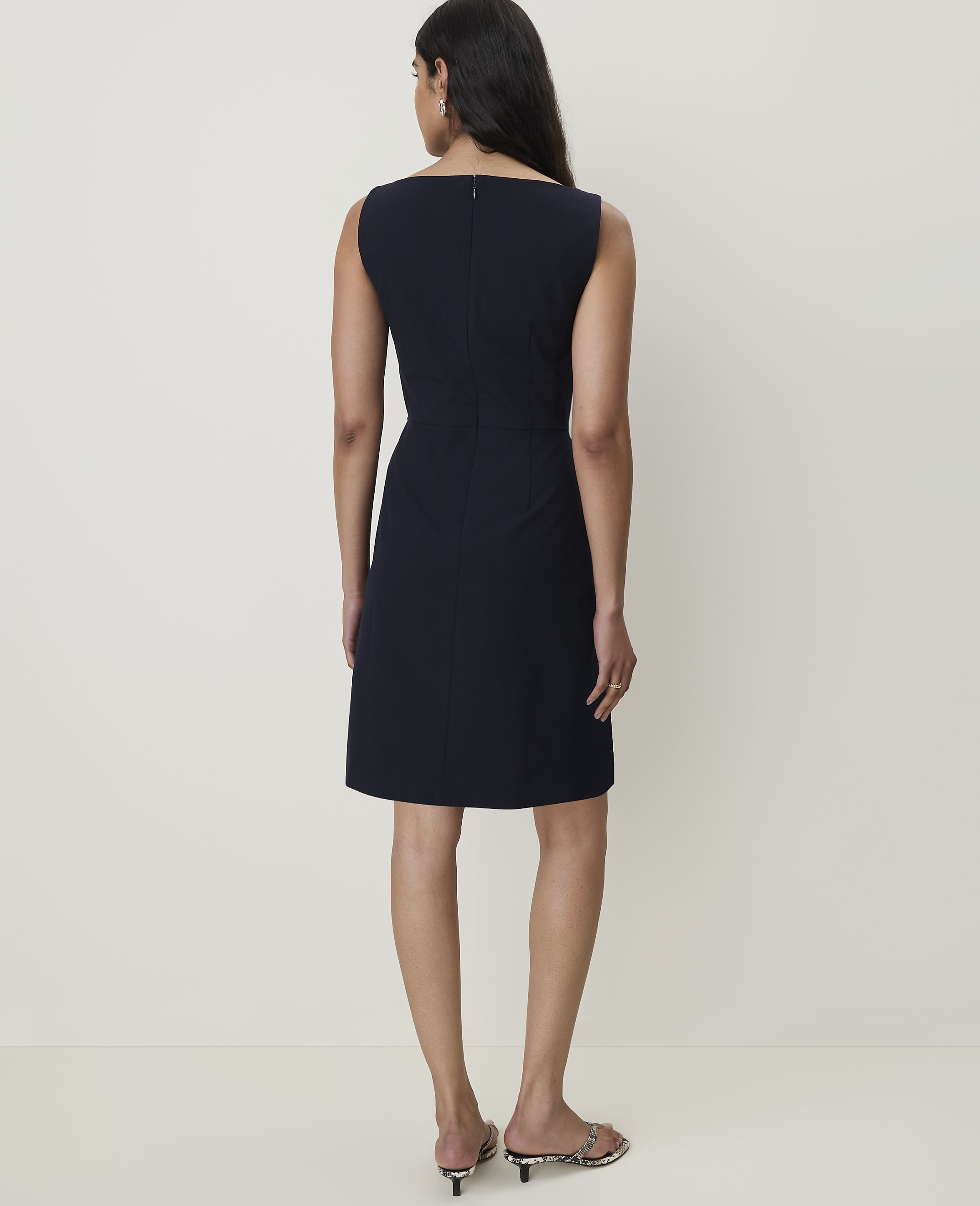 The Boatneck Dress in Seasonless Stretch - thumbnail 4
