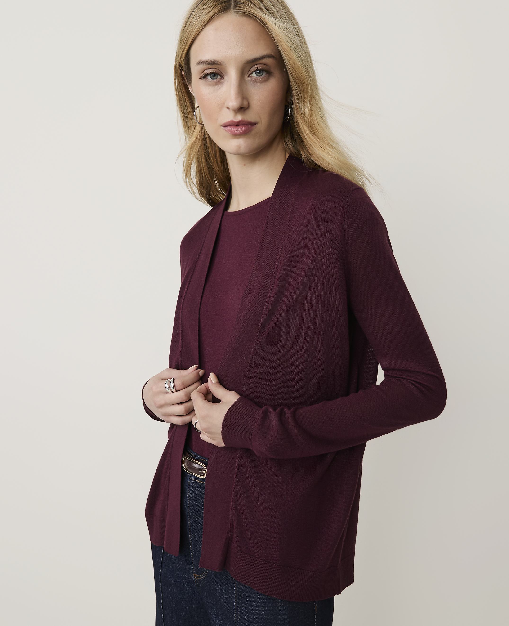 Petite Essential Open Cardigan