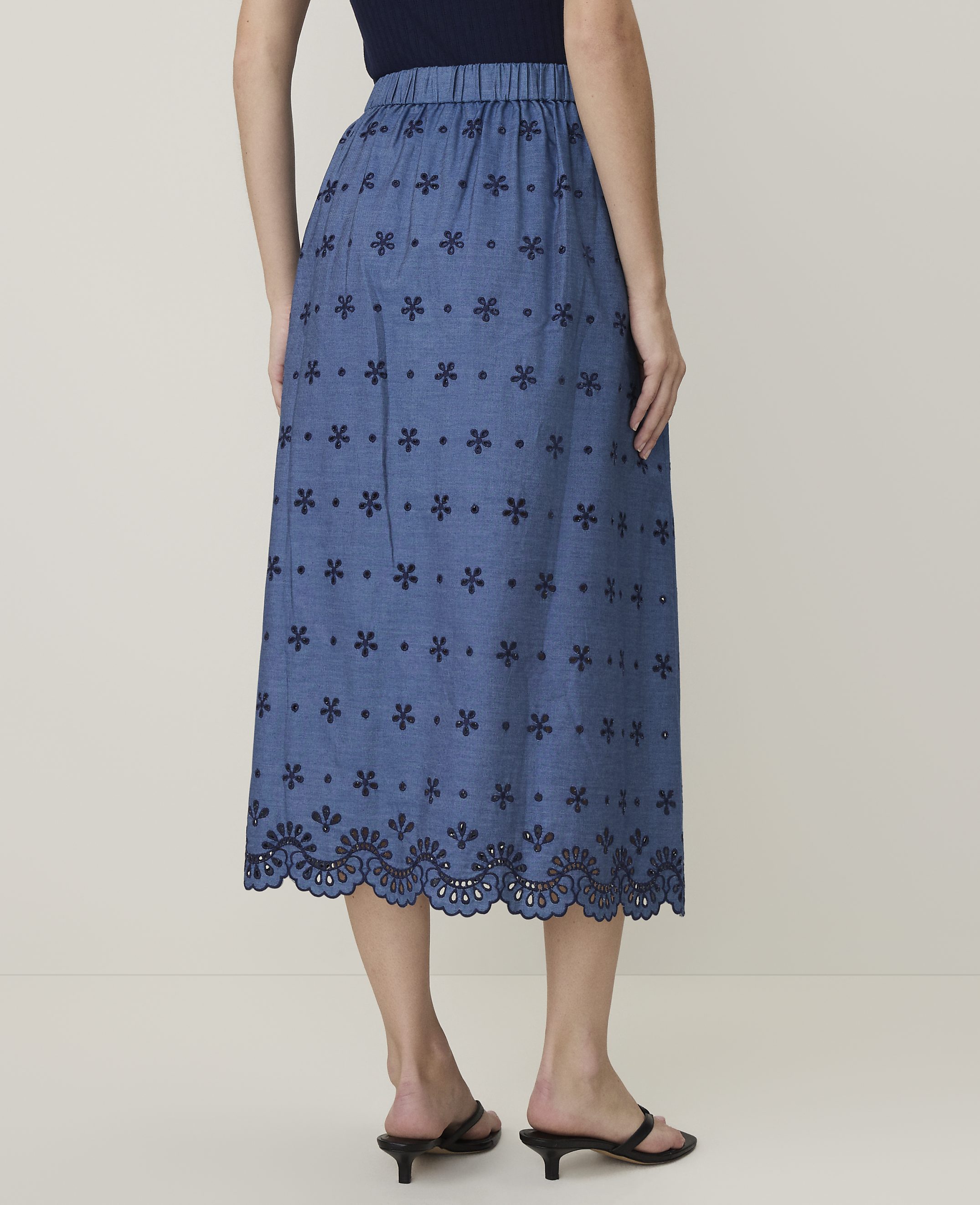Weekend Eyelet Midi Skirt - thumbnail 4