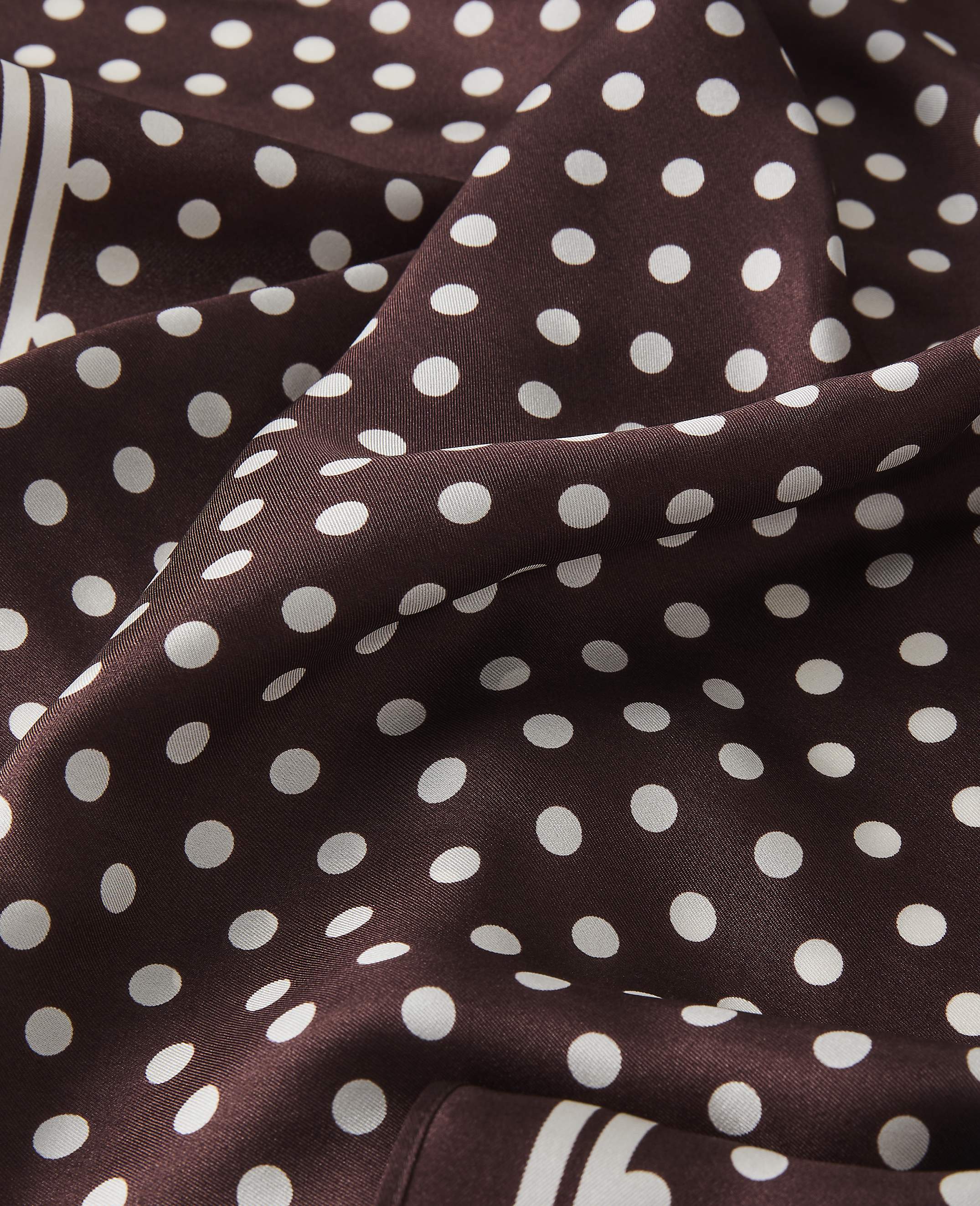 Polka Dot Silk Scarf - thumbnail 3