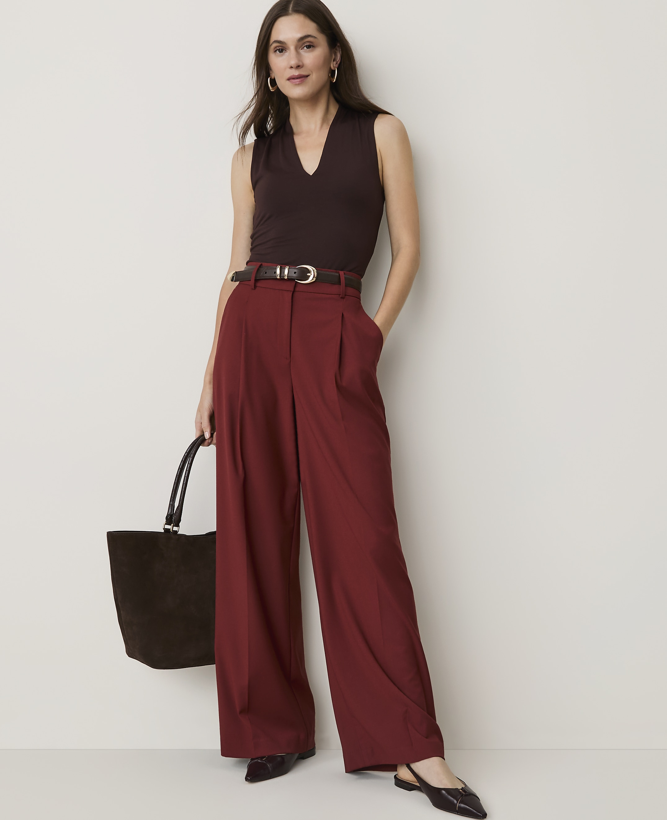 The Tall Pleated Wide-Leg Pant
