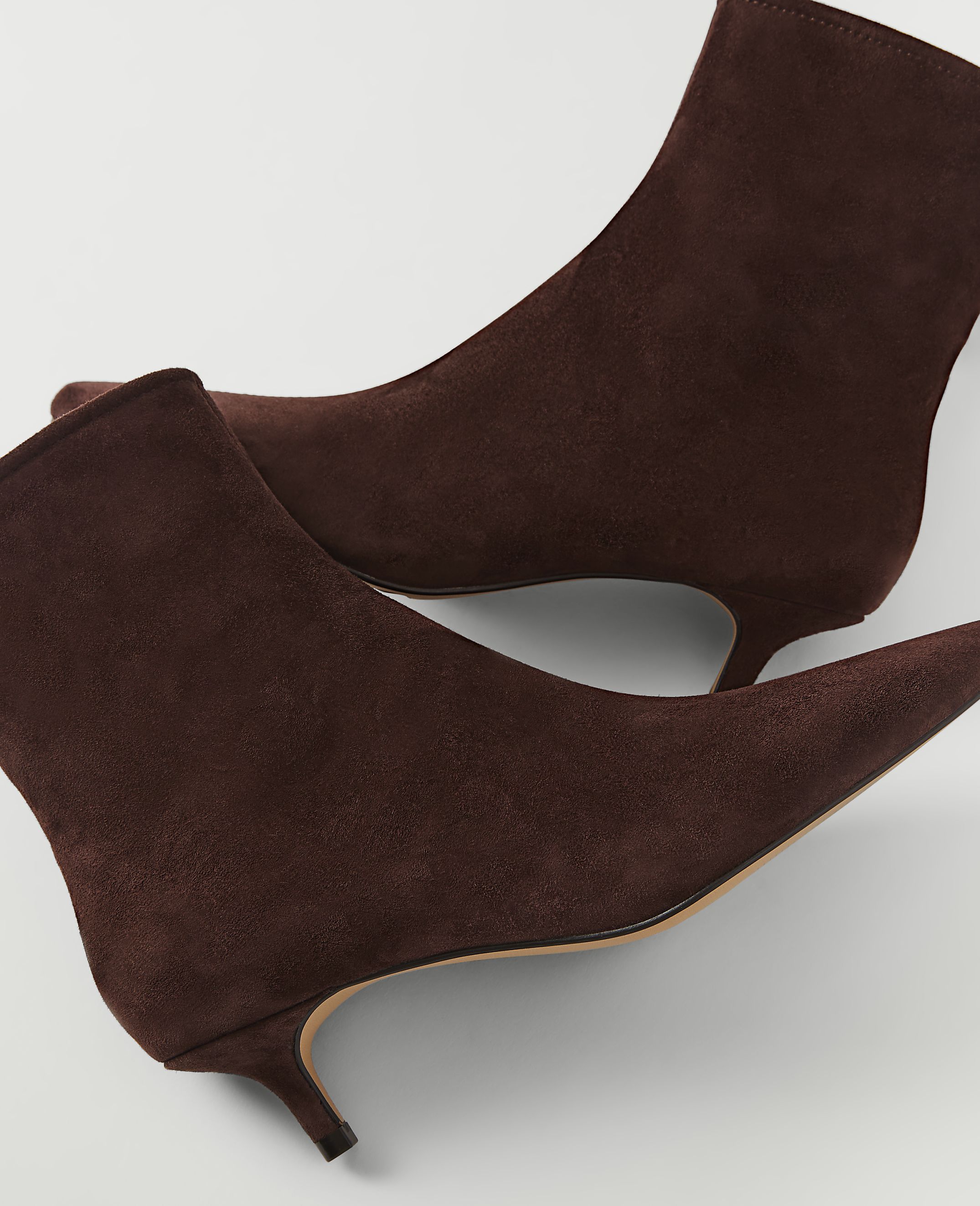 Suede Skinny Heel Bootie - thumbnail 3