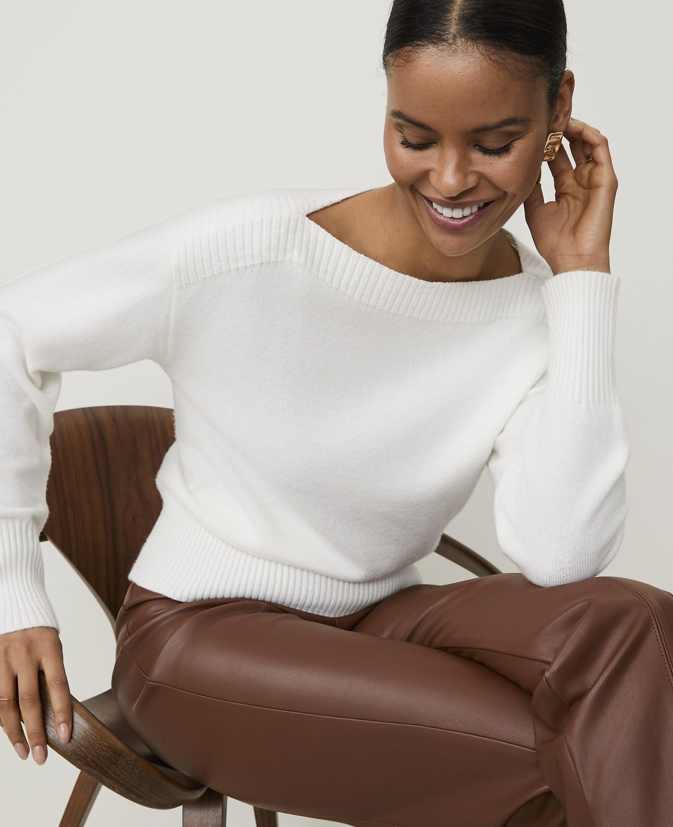 Petite Boatneck Sweater