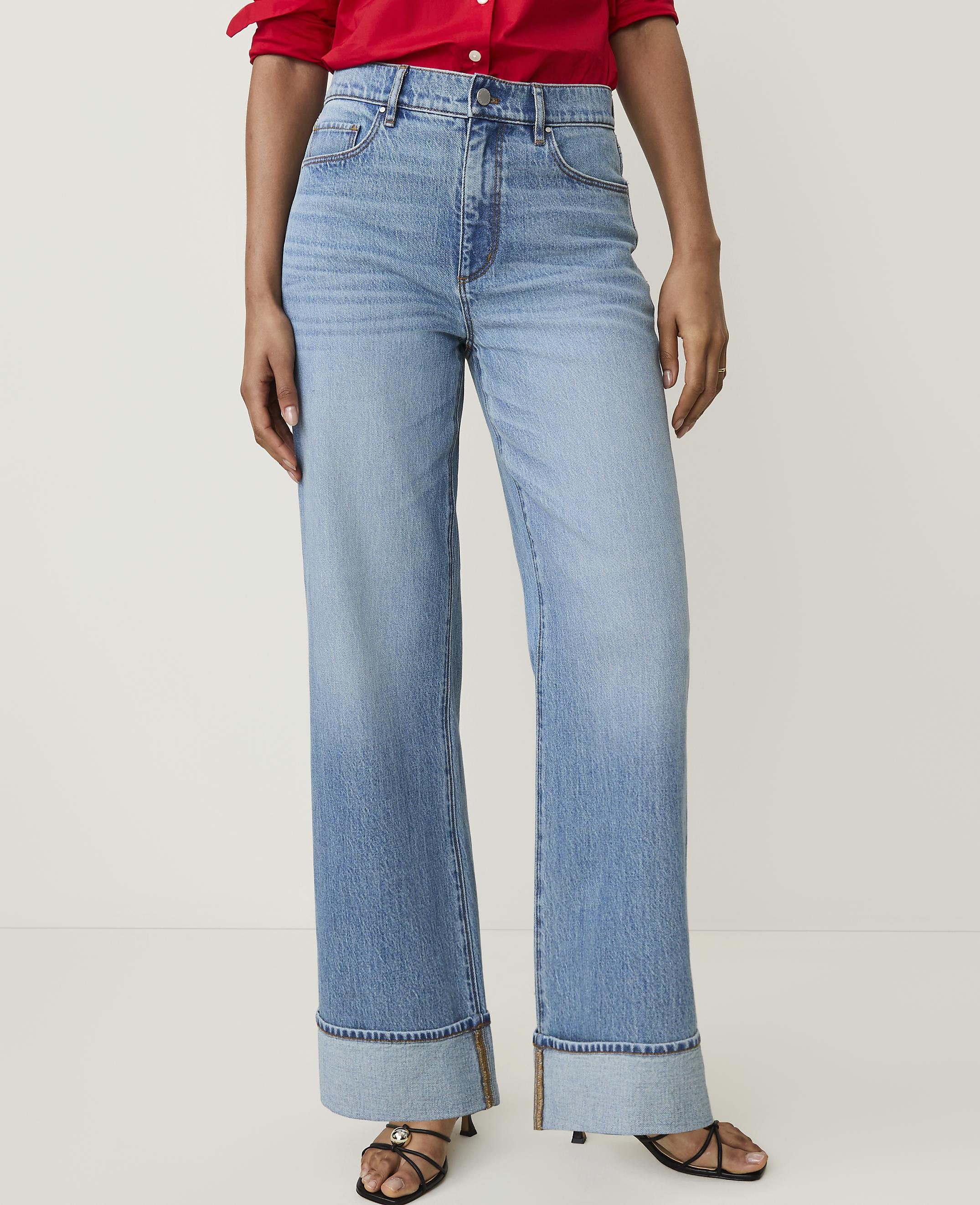 The Cuffed Wide-Leg Jean - thumbnail 3