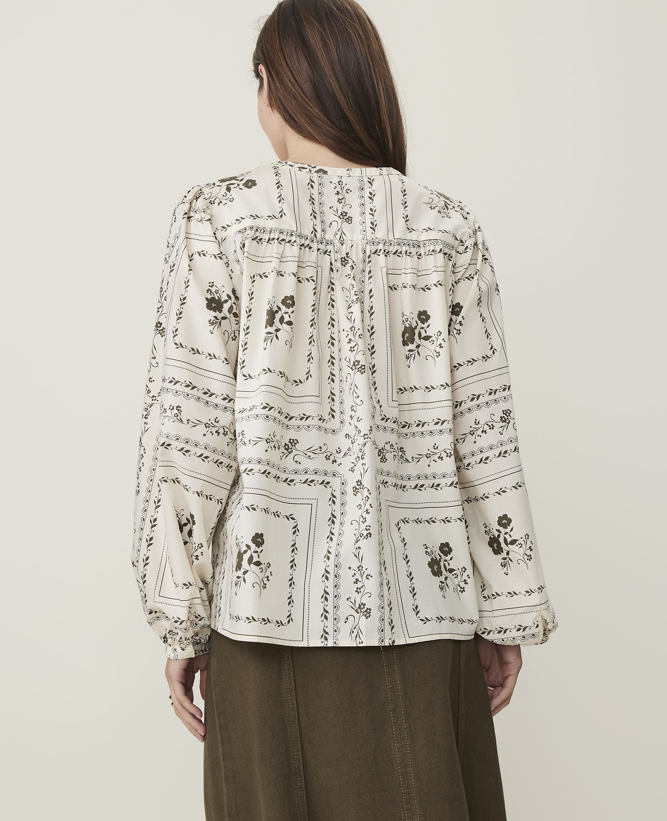 Weekend Floral Blouson Sleeve Blouse - thumbnail 3
