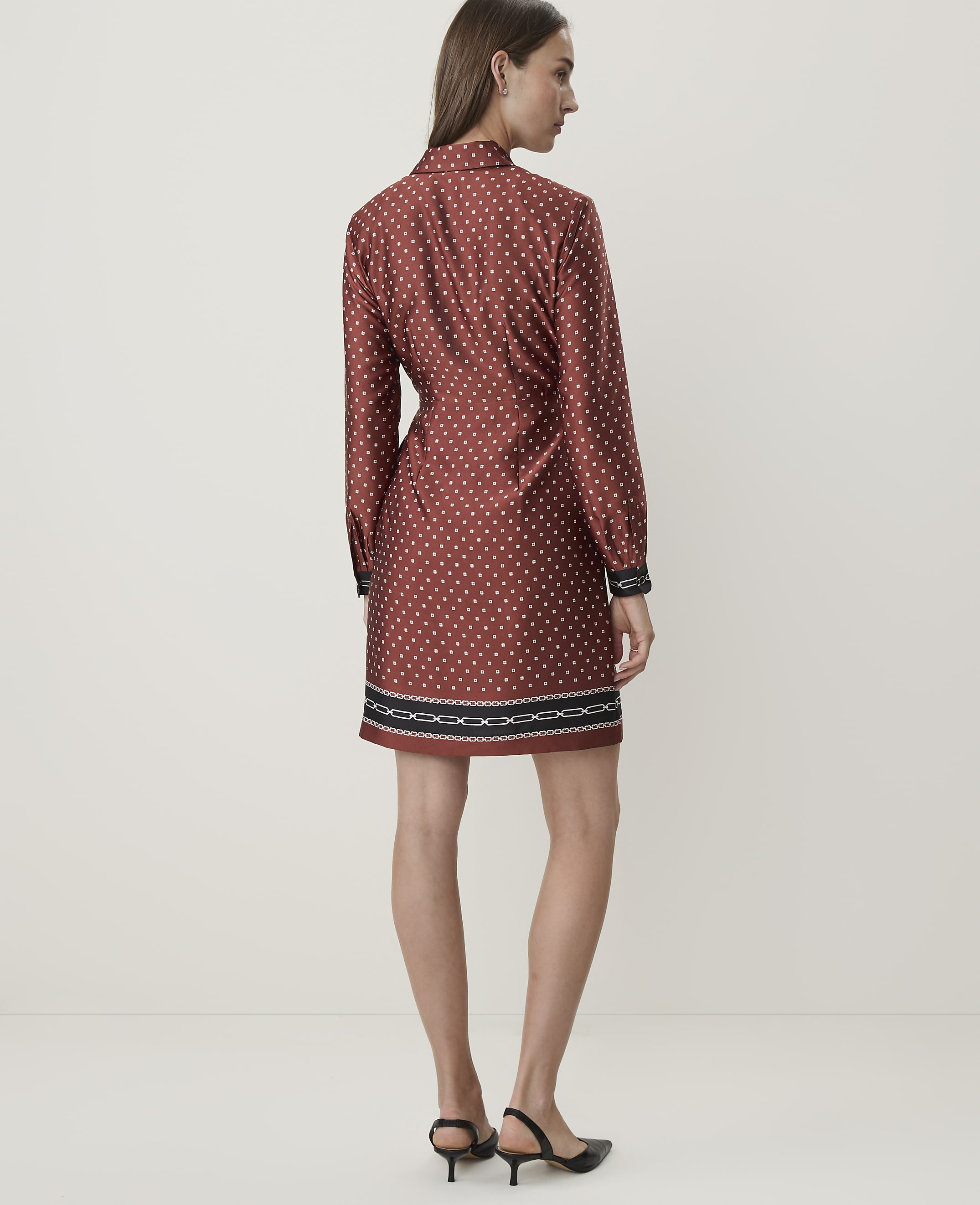 Collared Wrap Shirtdress - thumbnail 3