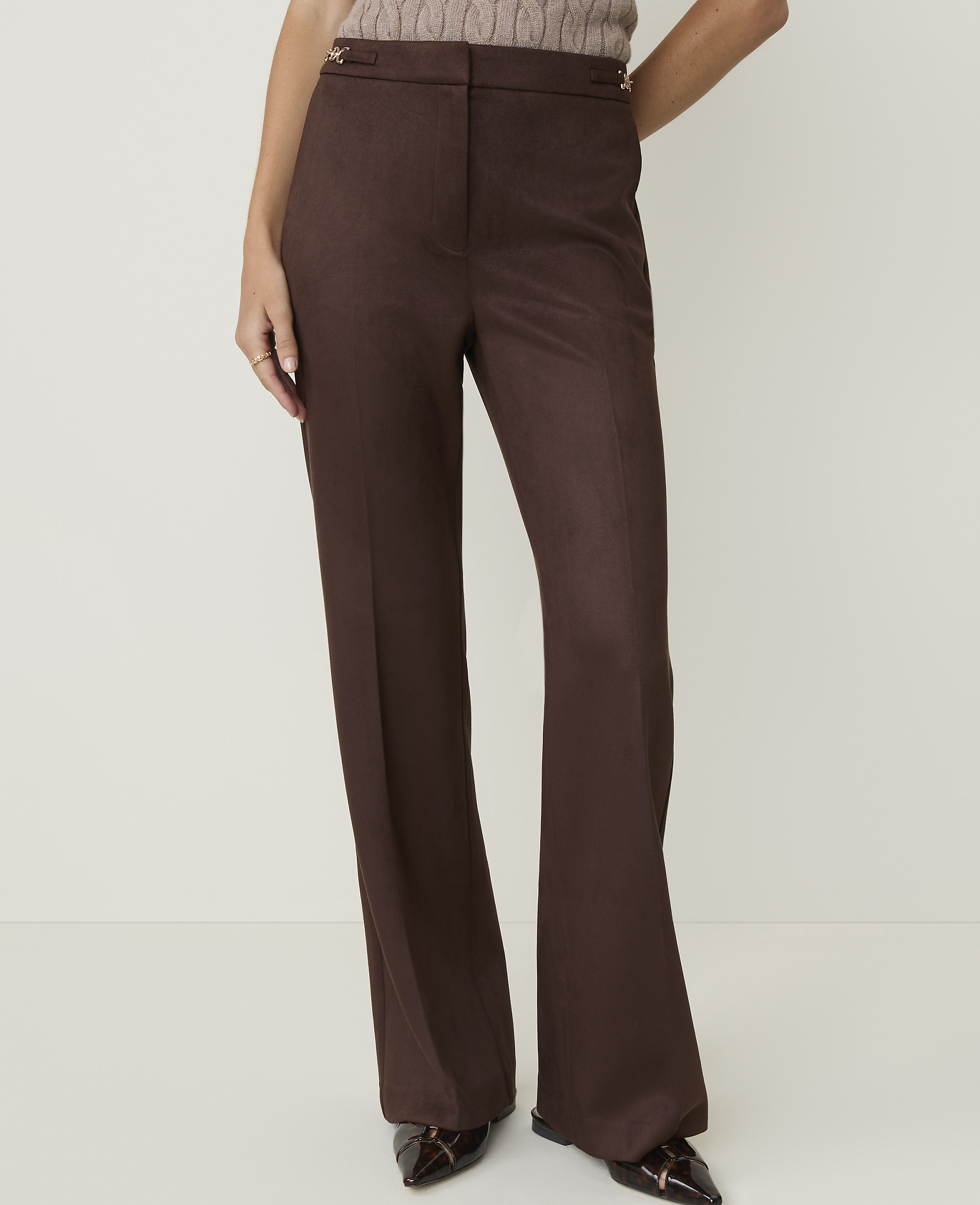 The Modern Trouser in Faux Suede - thumbnail 3