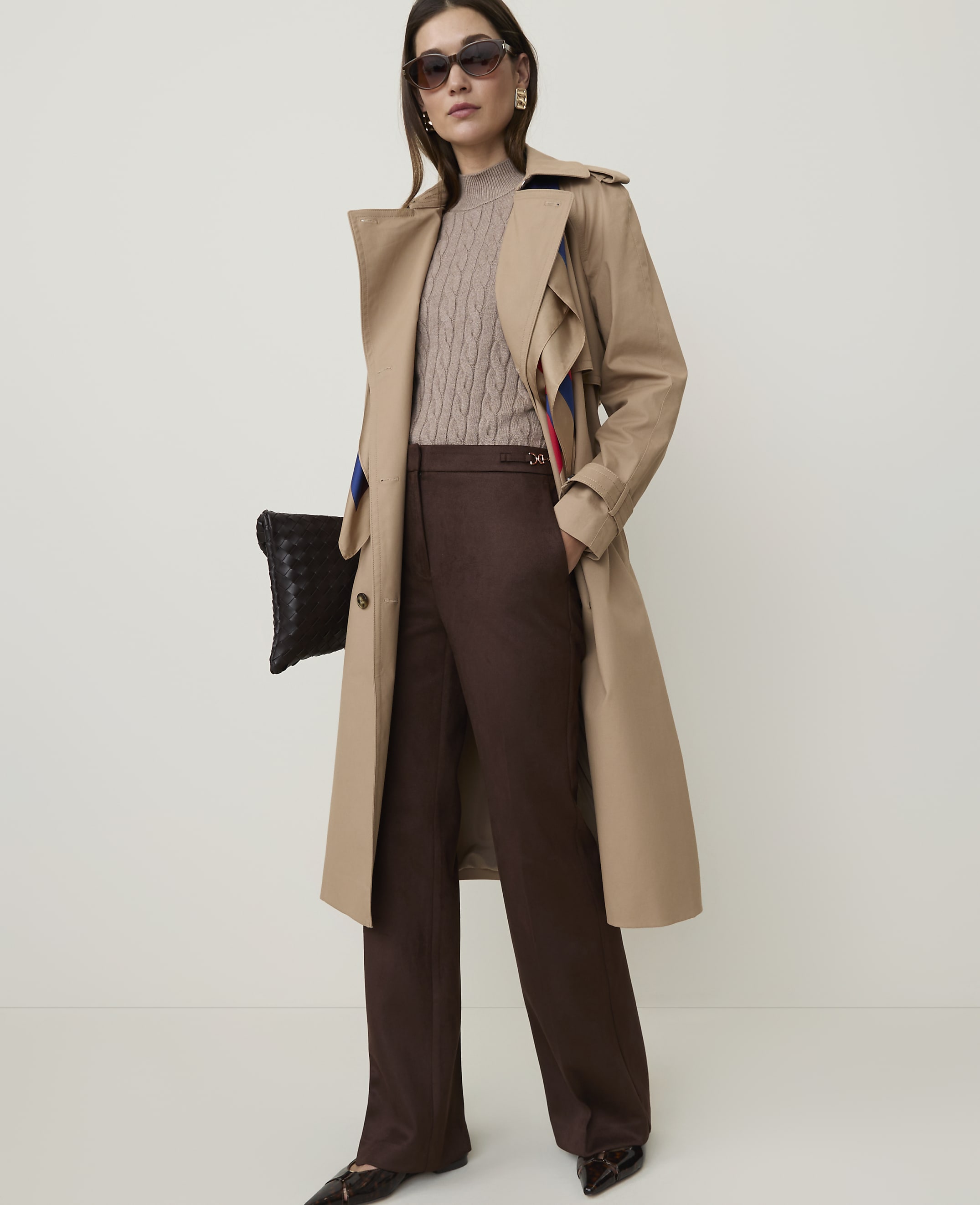 The Long Belted Trench Coat - thumbnail 4