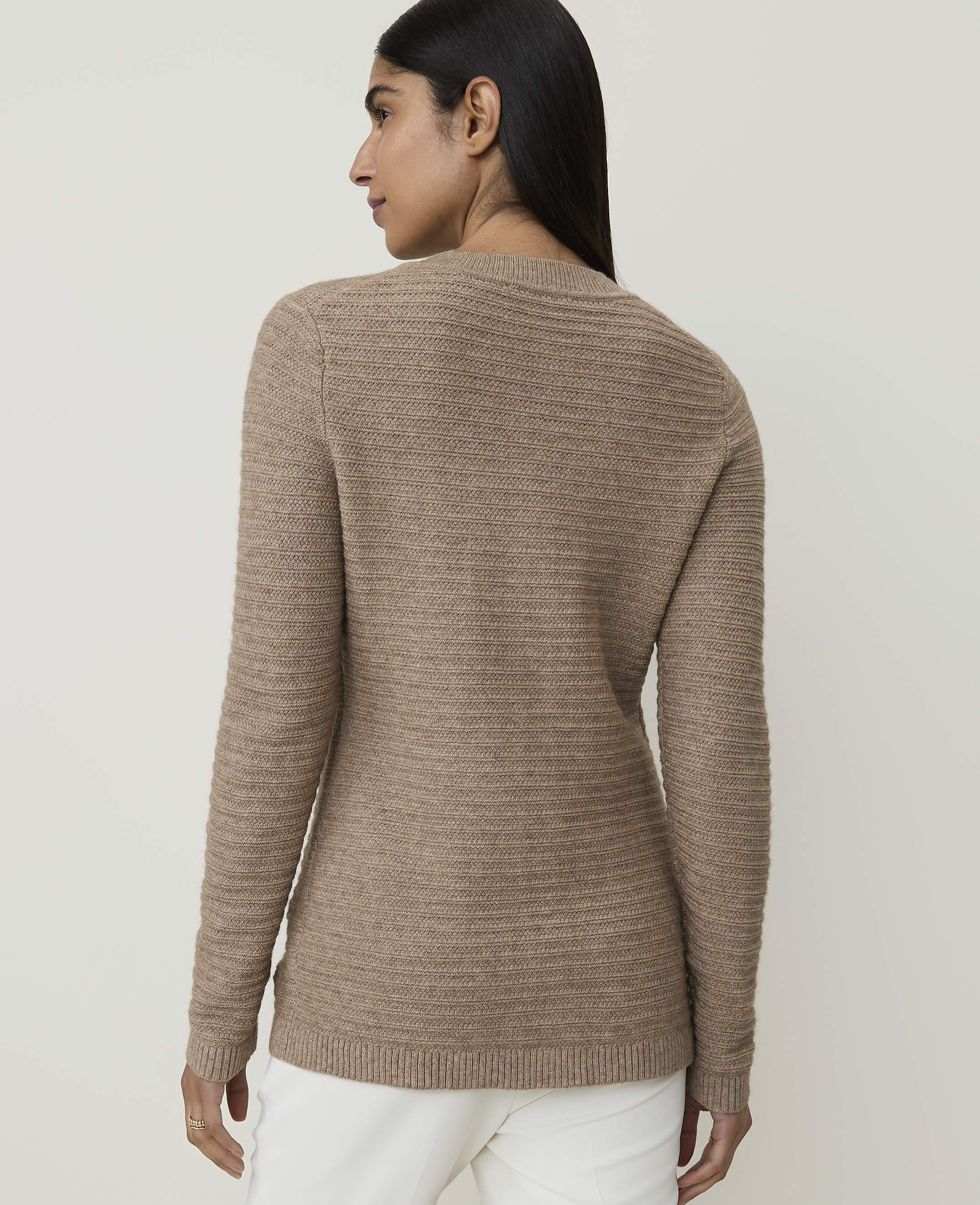 Textured Stitch Sweater Jacket - thumbnail 3
