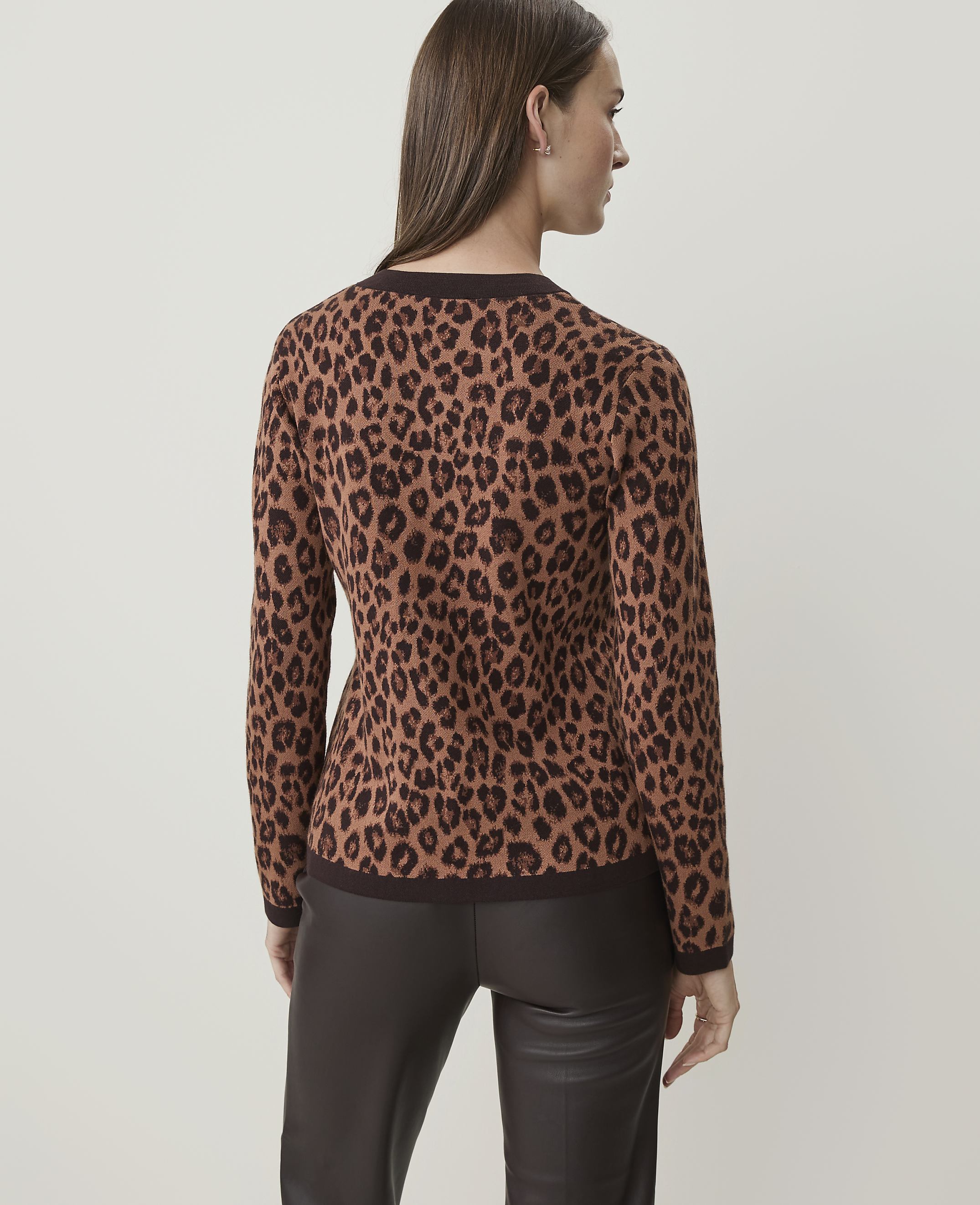 Animal Print Jacquard Jacket - thumbnail 3