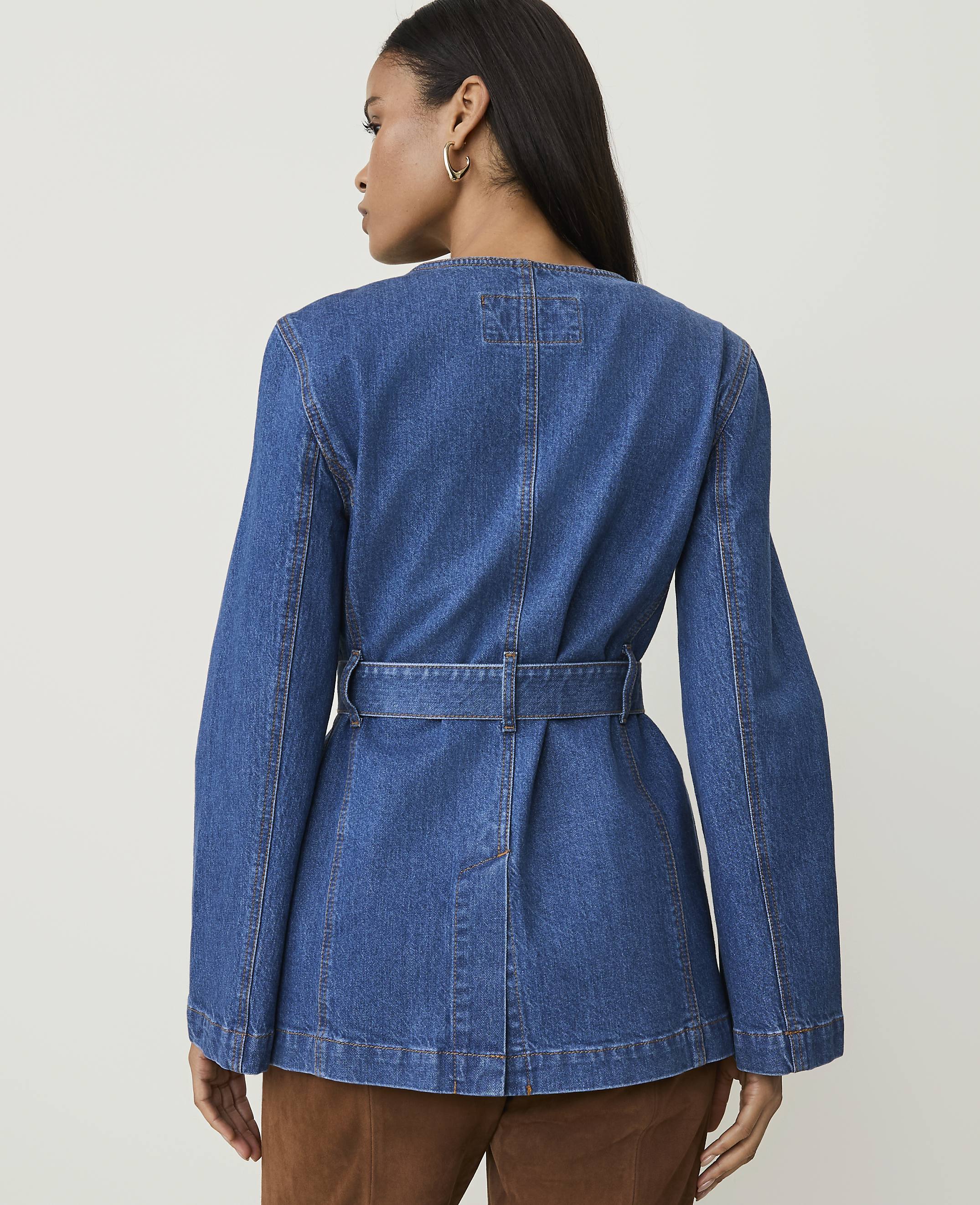 Belted Denim Jacket - thumbnail 3