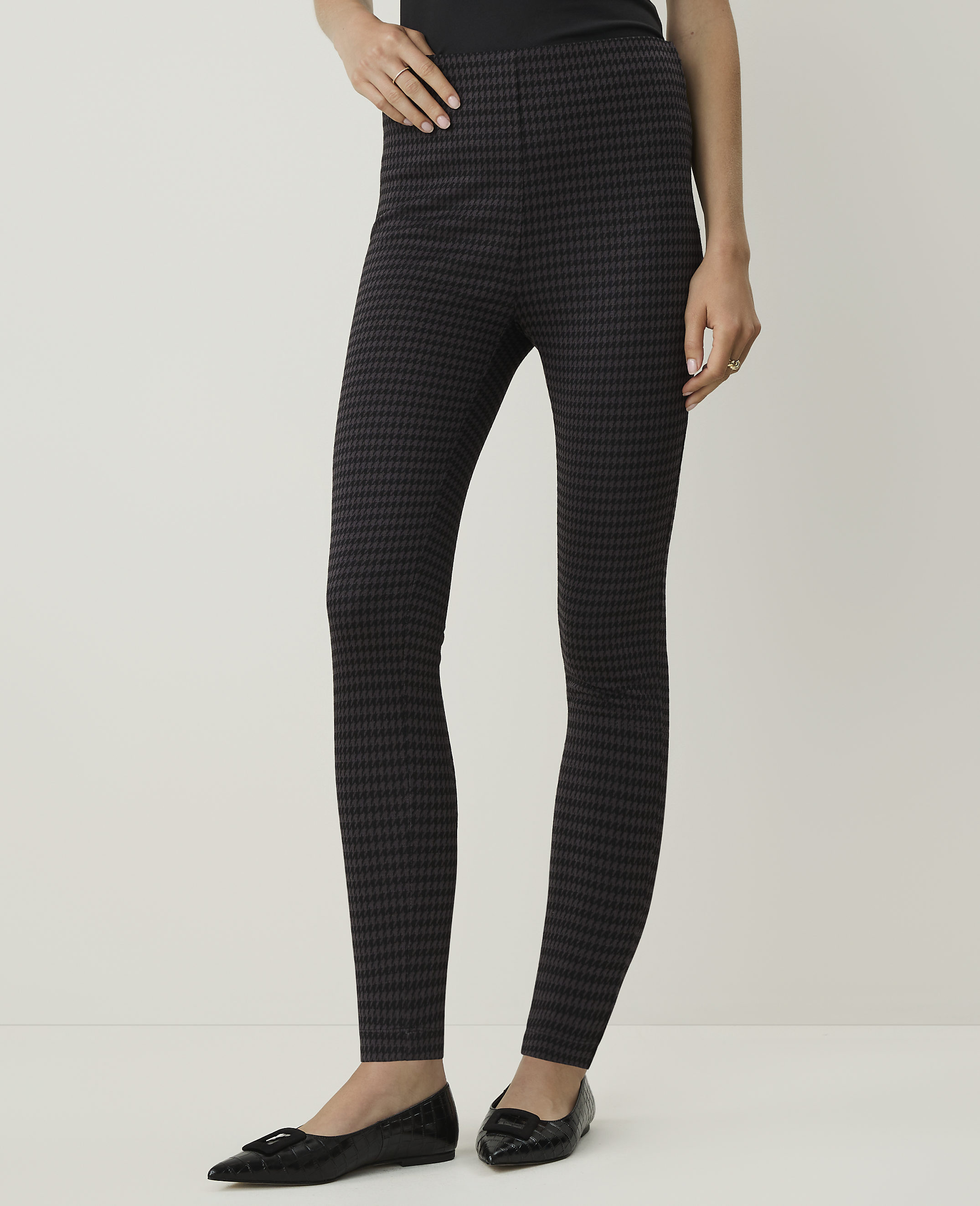 Houndstooth Side Zip Legging - thumbnail 3