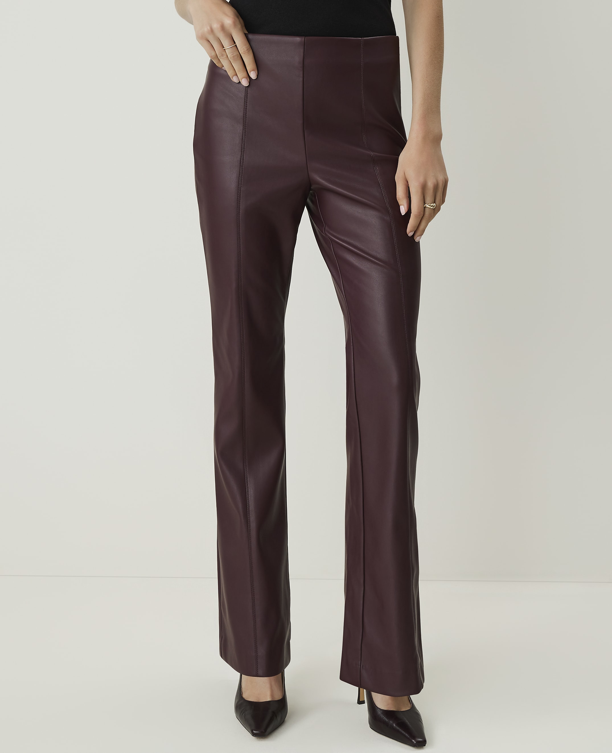 The Modern Trouser in Faux Leather - thumbnail 3