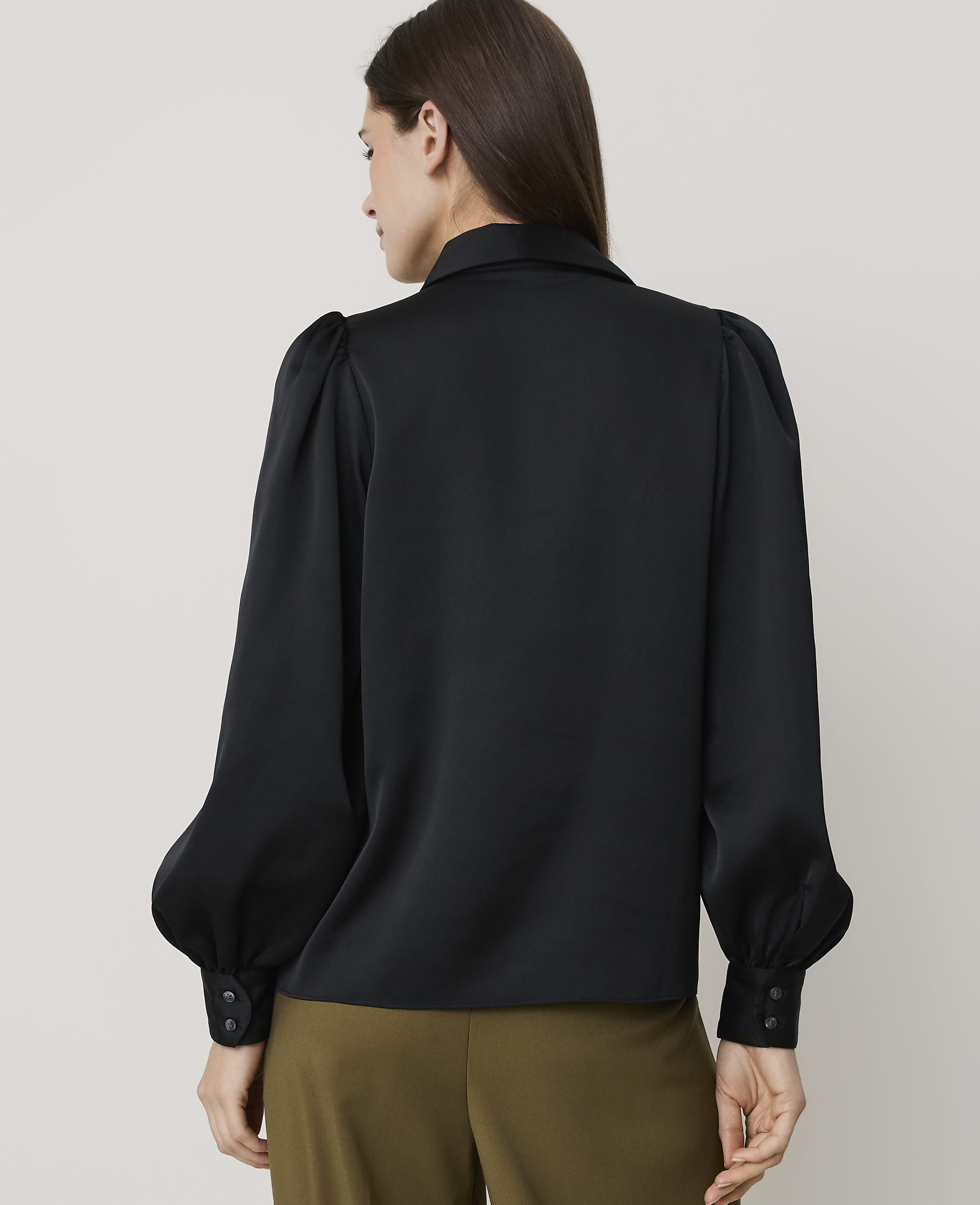 Collared Blouson Sleeve Shirt - thumbnail 3
