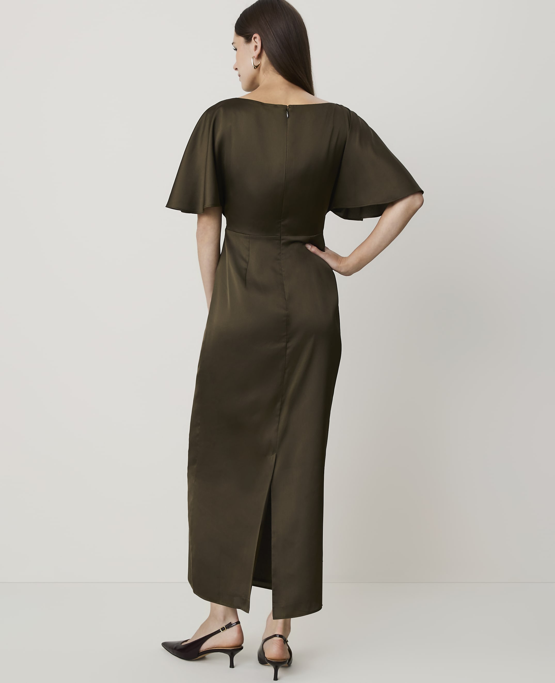 Boatneck Column Midi Dress - thumbnail 3