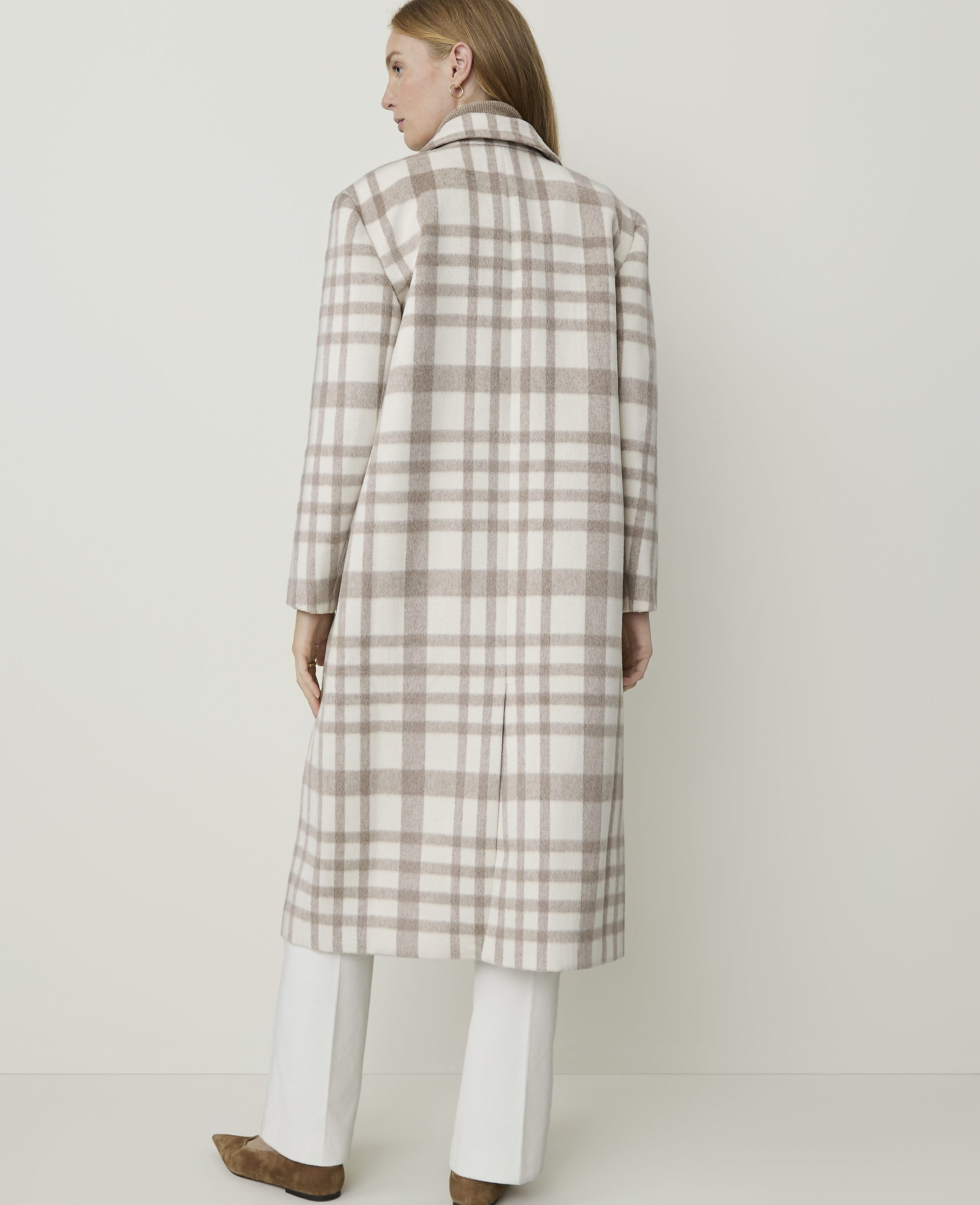 Plaid Double Breasted Coat - thumbnail 3