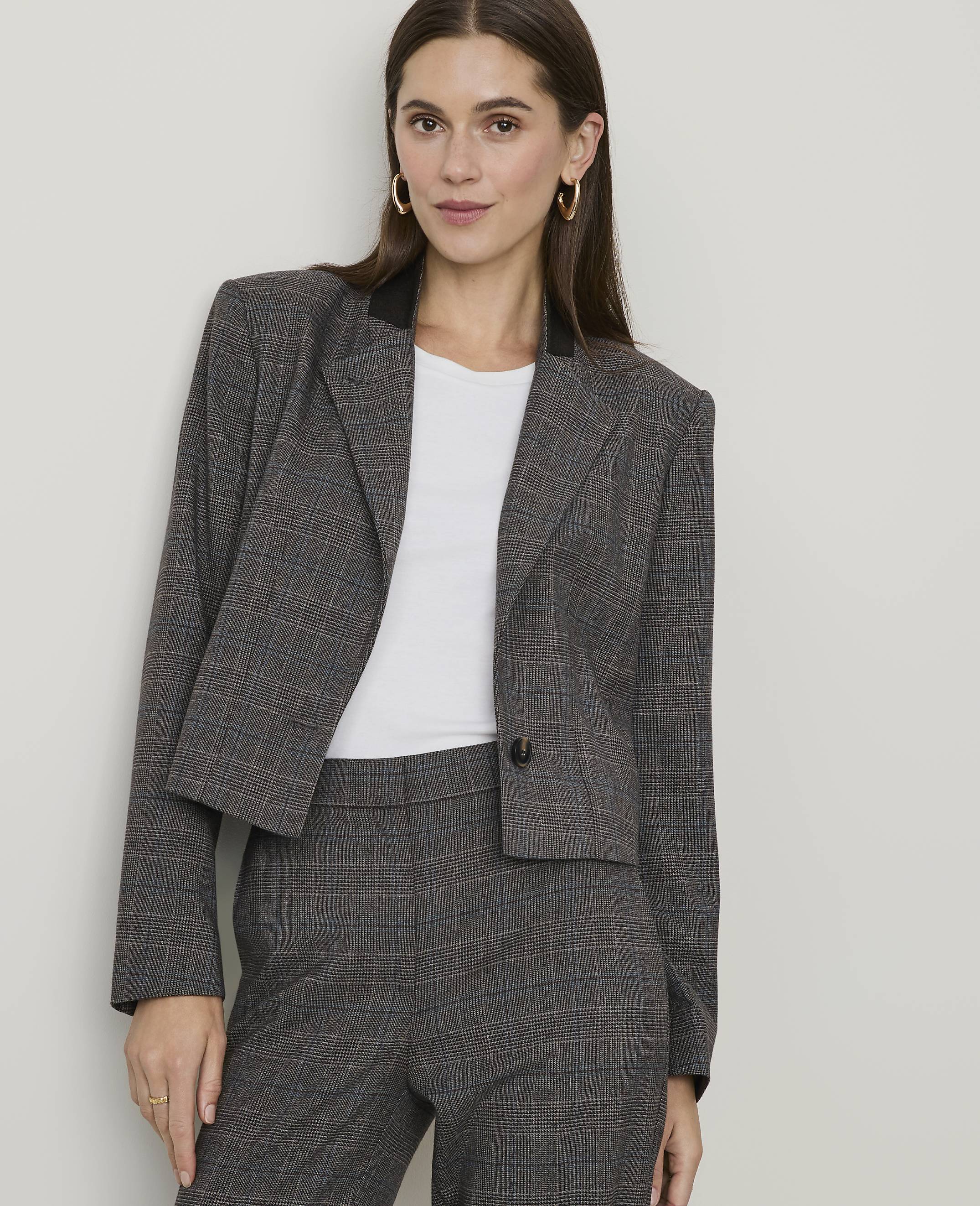 The Plaid Cropped Blazer - thumbnail 6