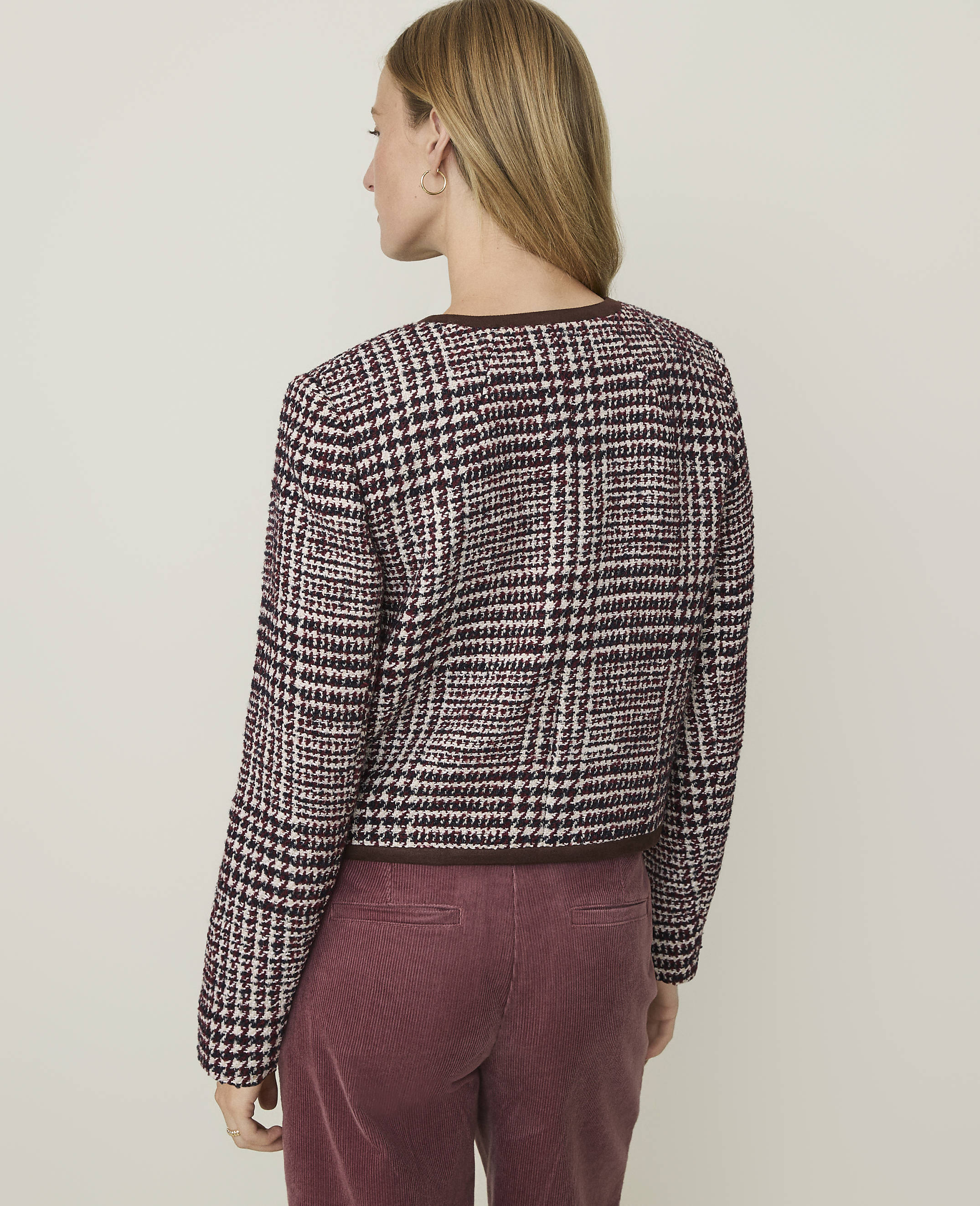 Weekend Glen Check Crew Neck Jacket - thumbnail 3
