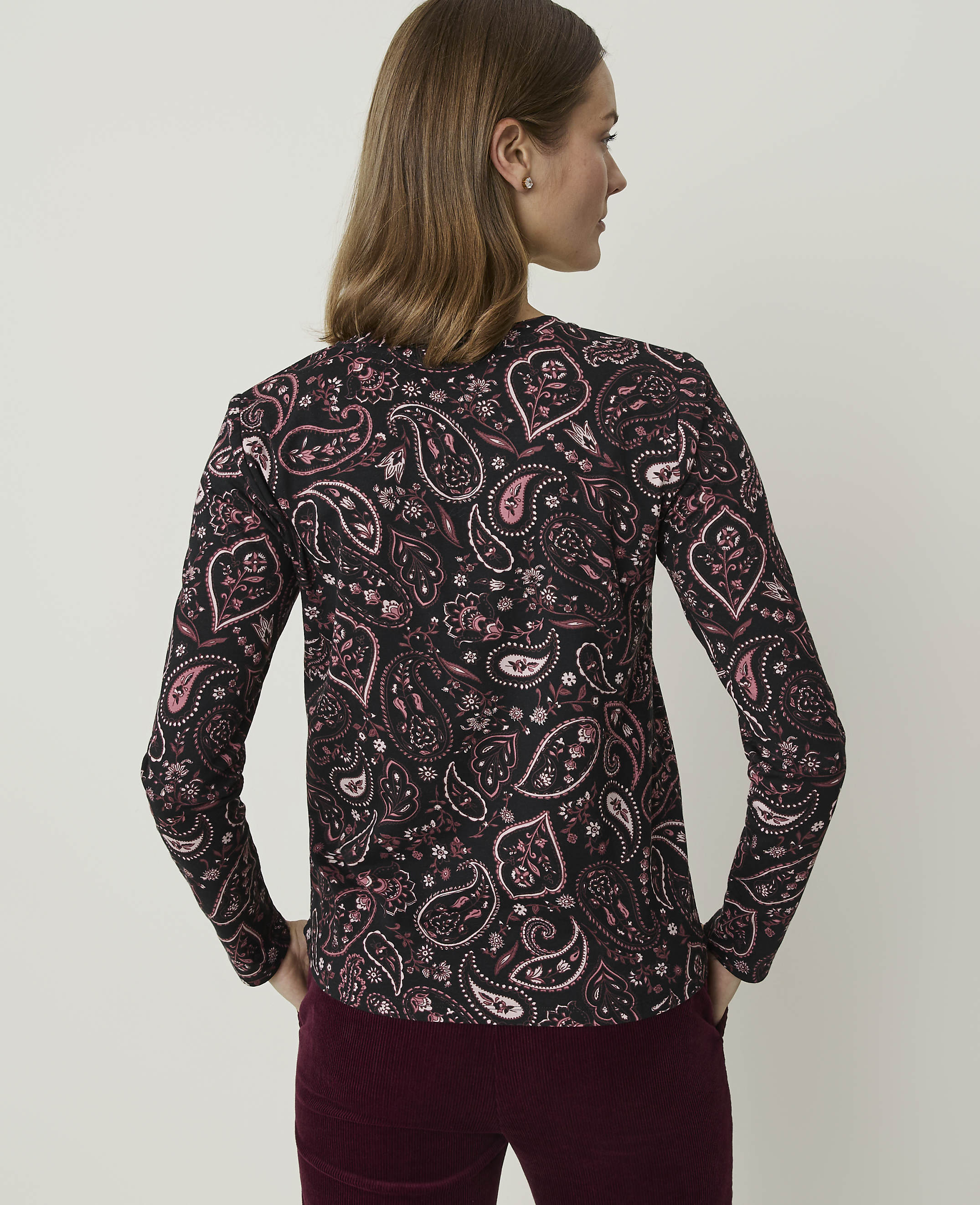 Paisley Crew Neck Top - thumbnail 3
