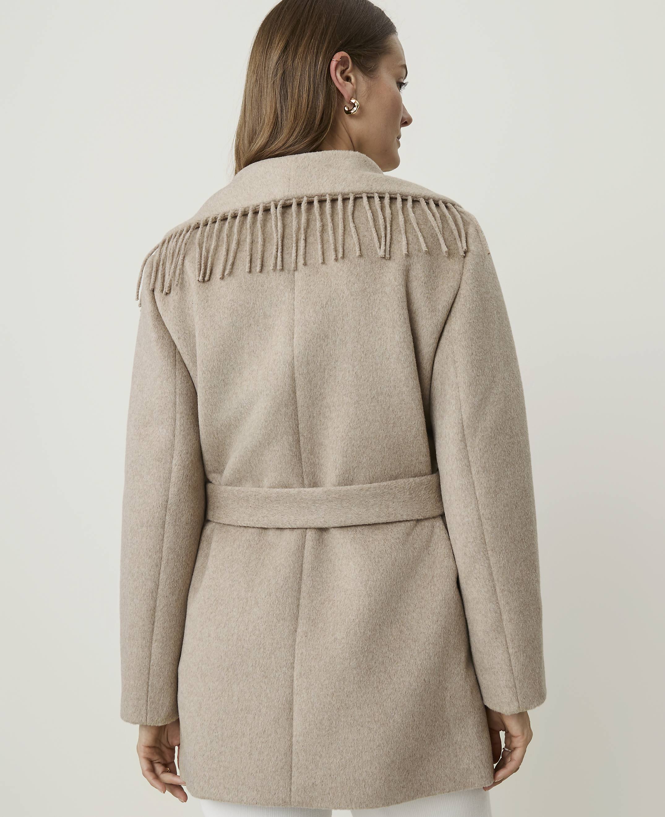 Fringe Wrap Coat - thumbnail 3