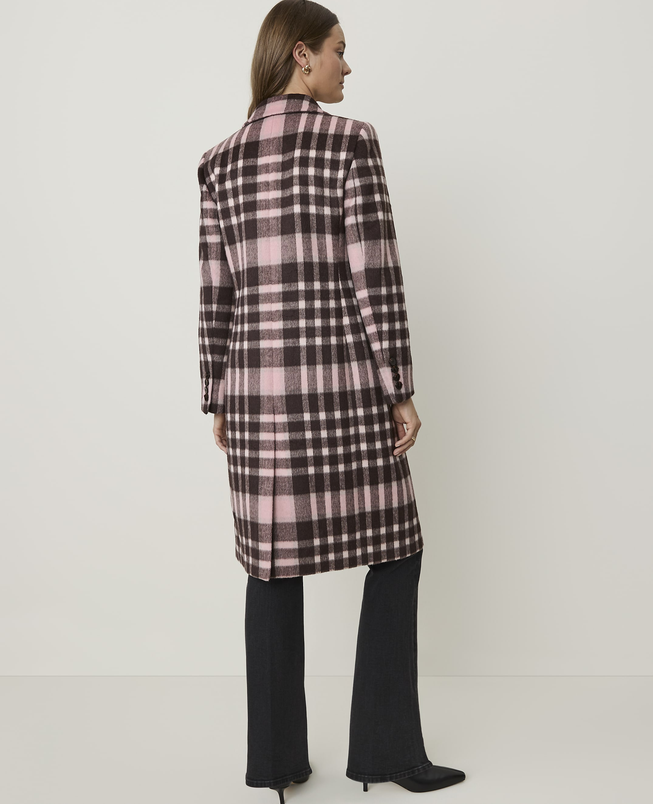 Plaid Chesterfield Coat - thumbnail 3
