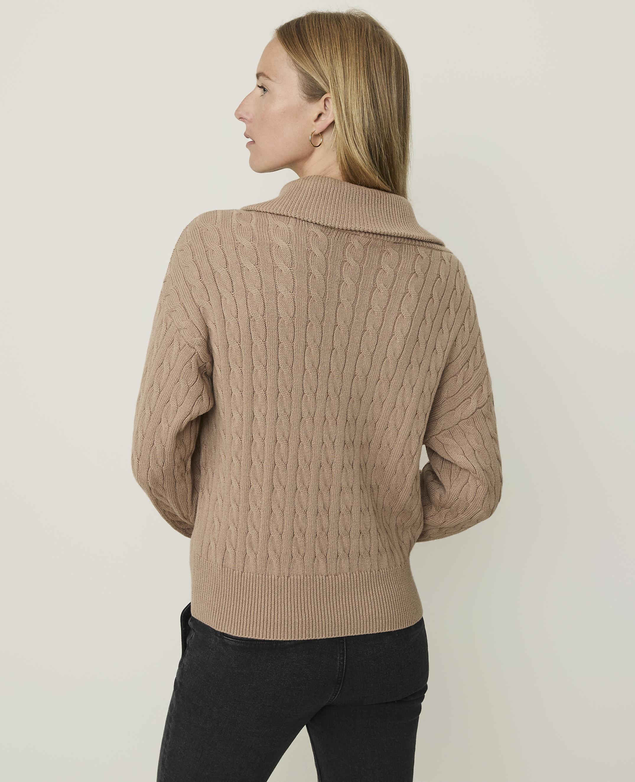 Weekend Cable Half-Zip Sweater - thumbnail 4